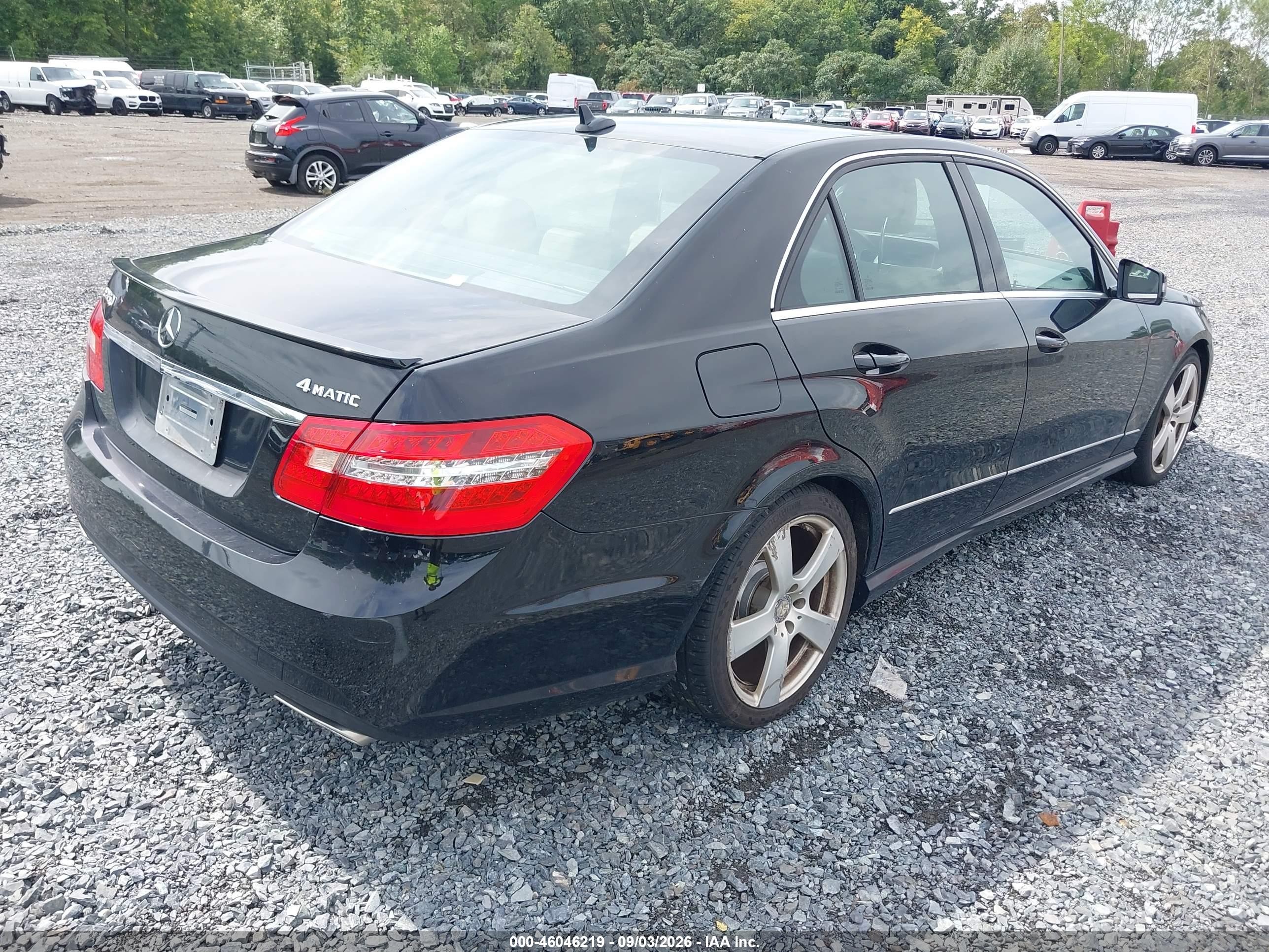 2011 Mercedes-benz E 350 4matic Black vin: WDDHF8HB1BA421542