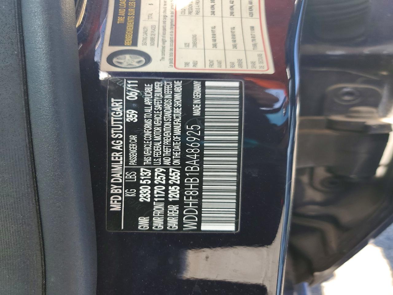 2011 Mercedes-benz E 350 4matic Синий vin: WDDHF8HB1BA486925