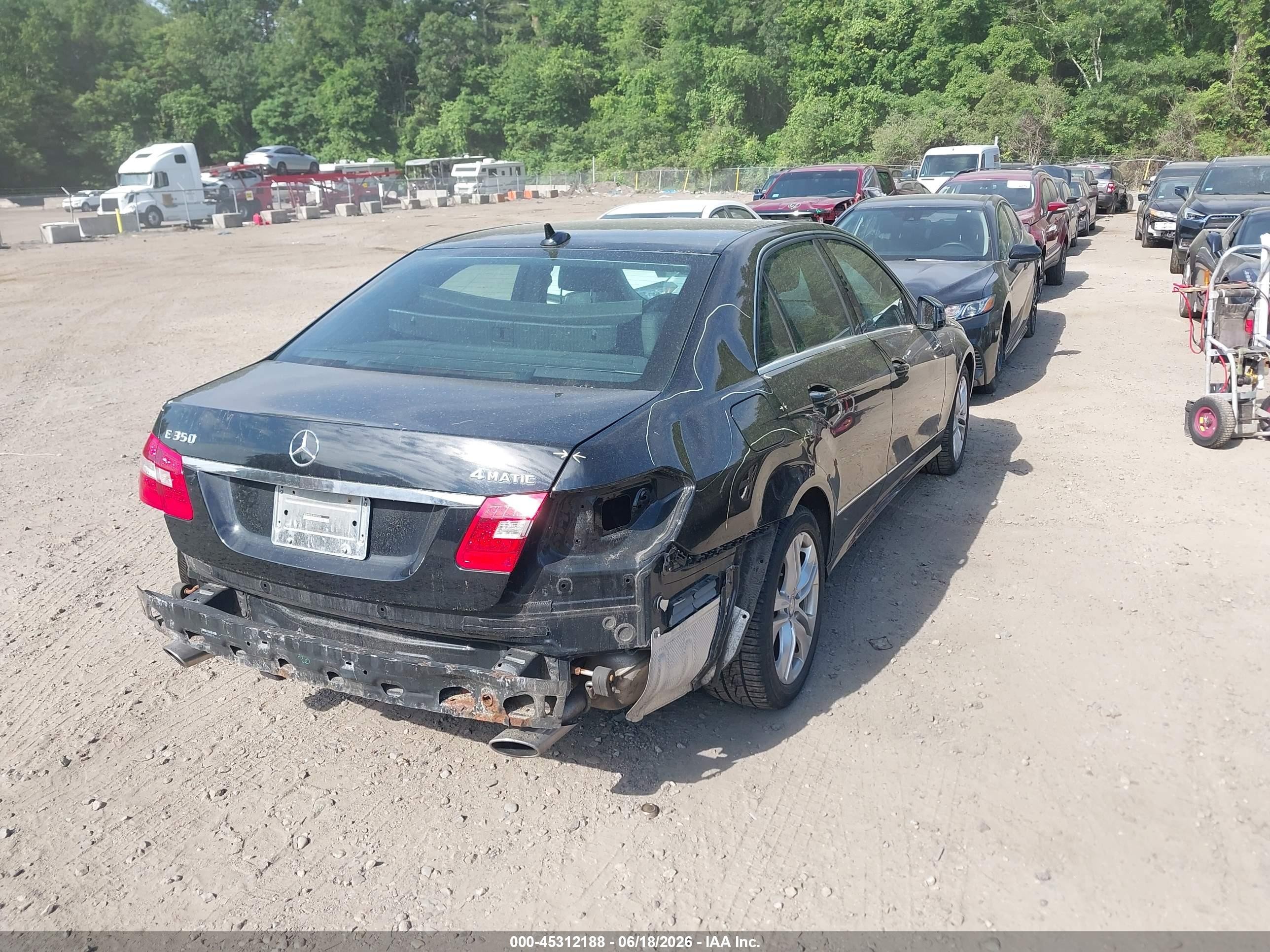 2011 Mercedes-benz E 350 4matic Black vin: WDDHF8HB1BA501326