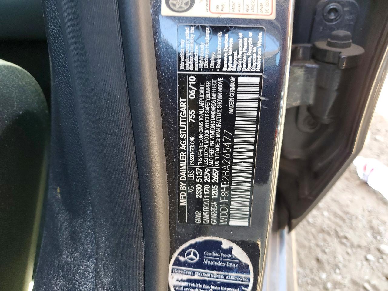 2011 Mercedes-benz E 350 4matic Угольный vin: WDDHF8HB2BA265477