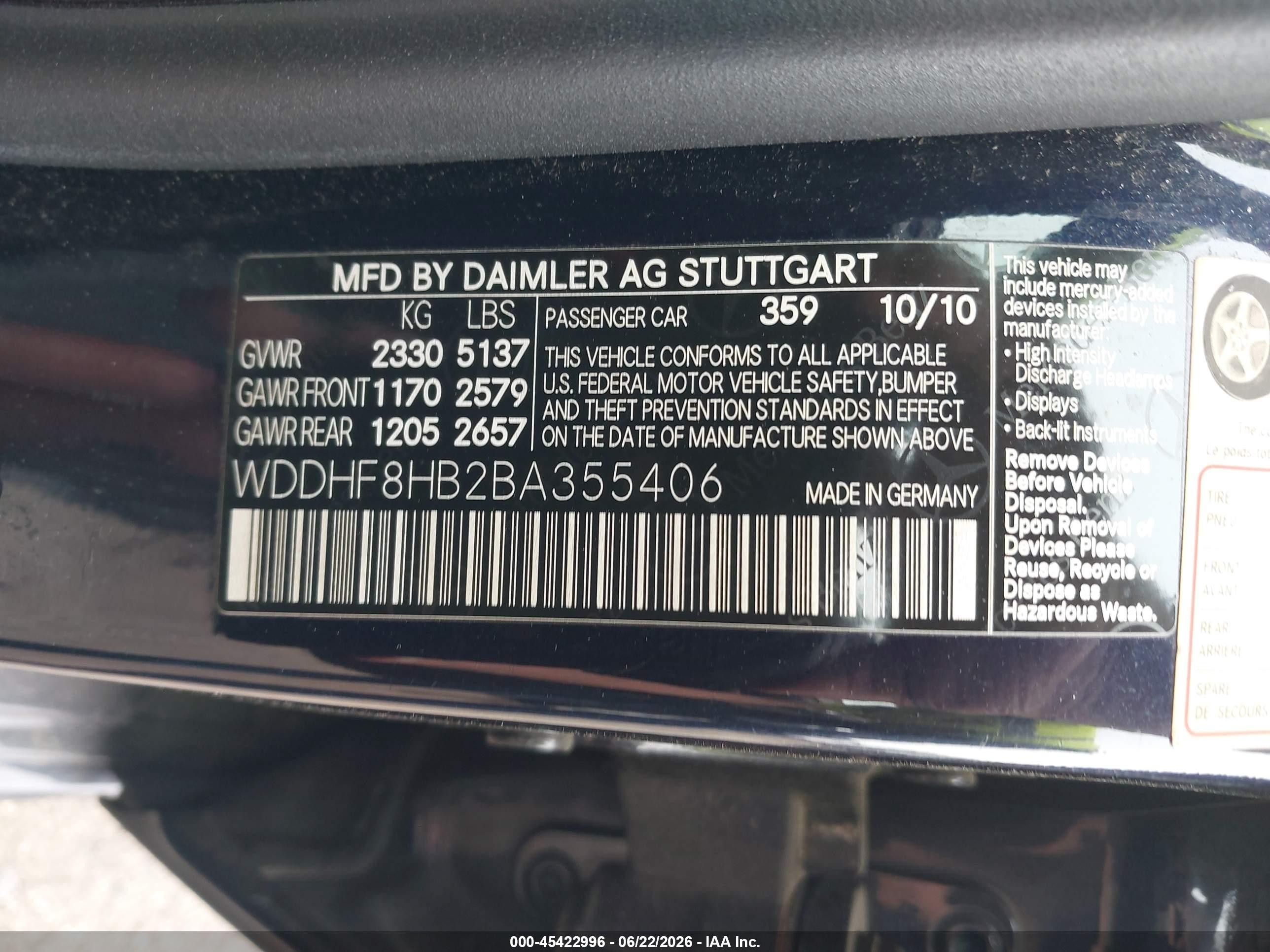2011 Mercedes-benz E 350 4matic Черный vin: WDDHF8HB2BA355406
