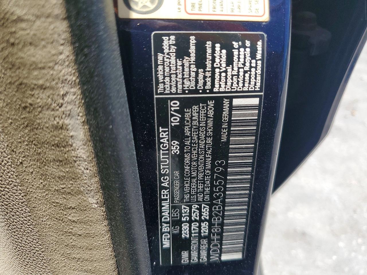 2011 Mercedes-benz E 350 4matic Blue vin: WDDHF8HB2BA355793