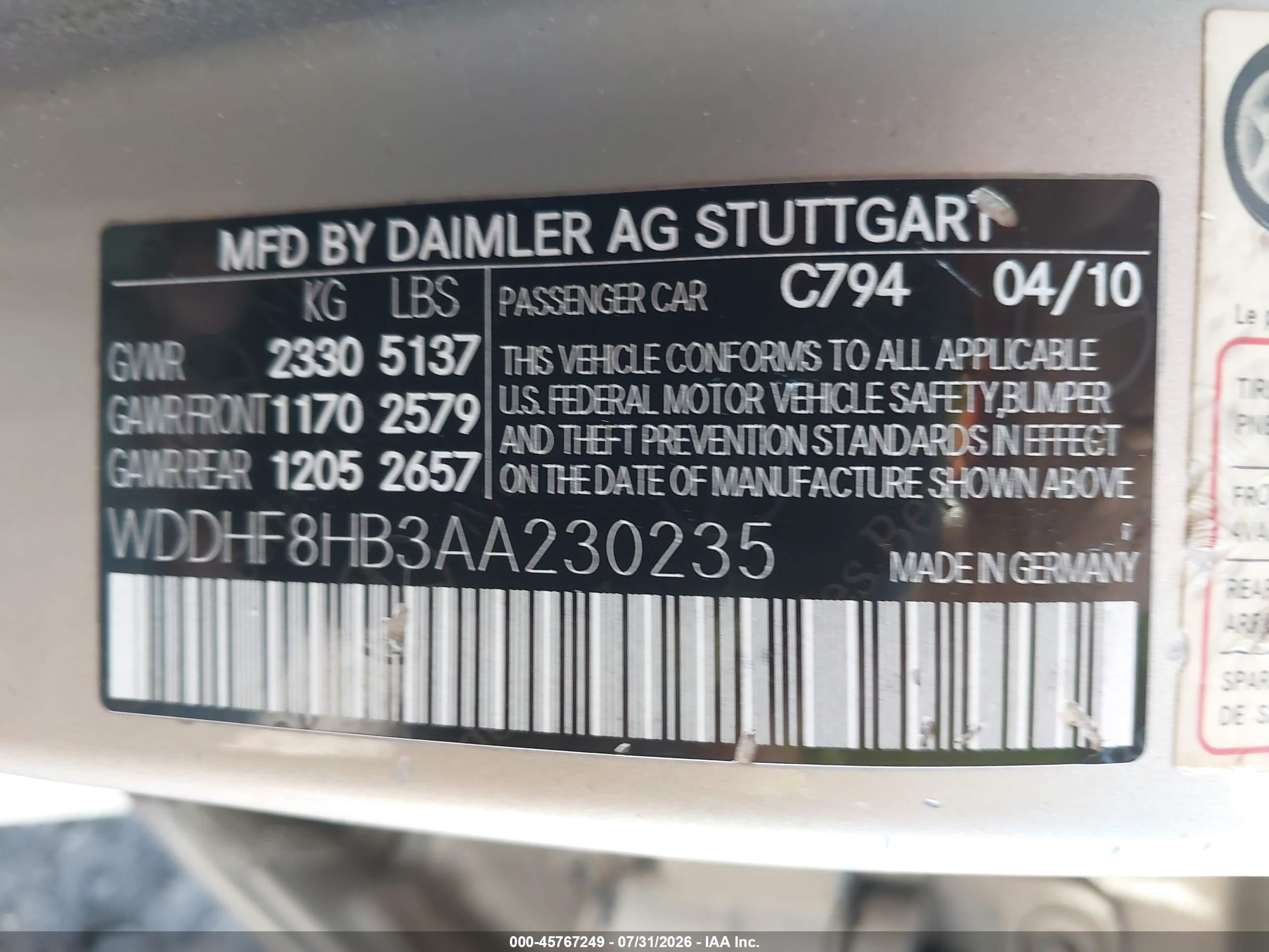 2010 Mercedes-benz E 350 4matic Gold vin: WDDHF8HB3AA230235