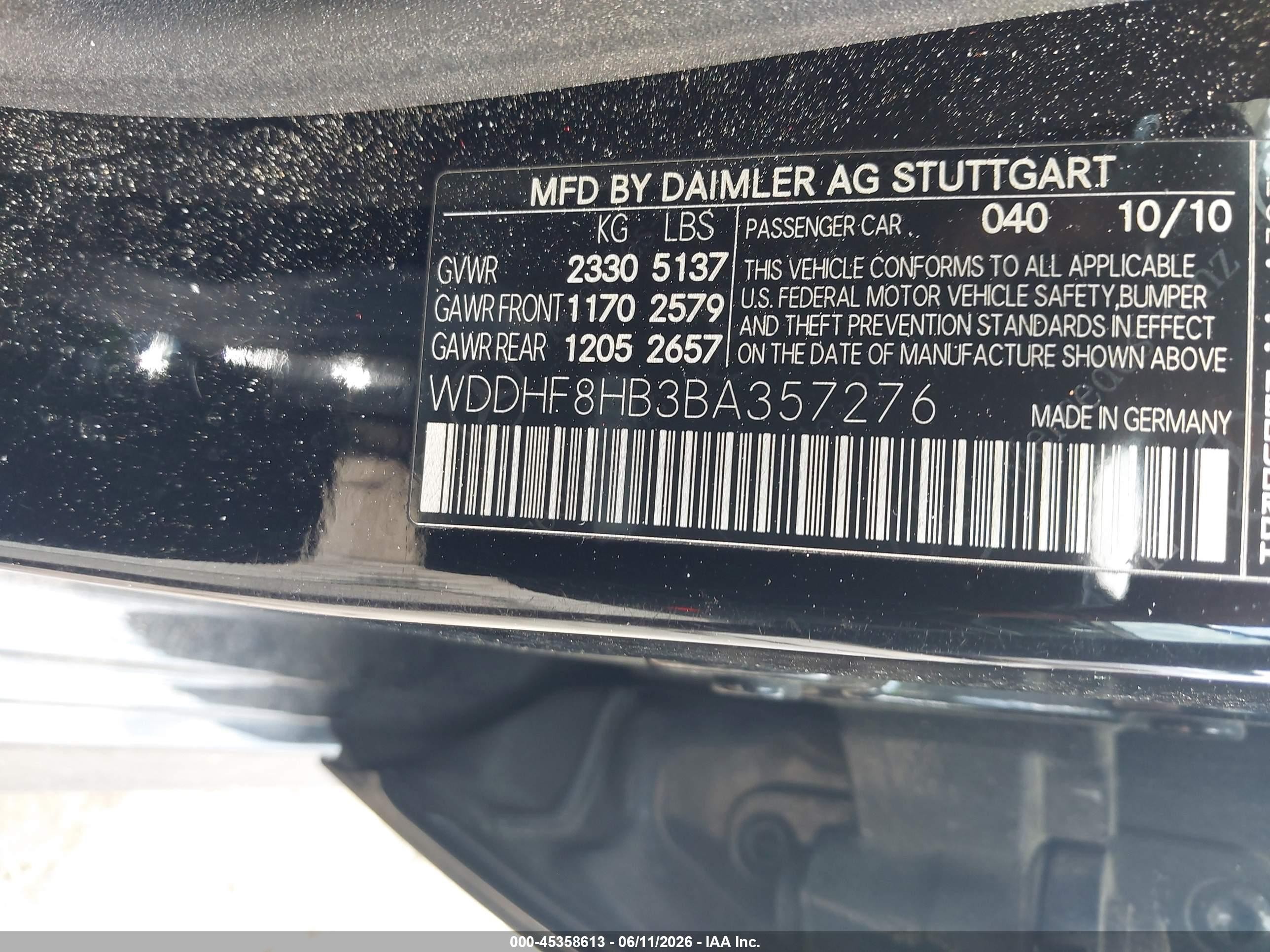 2011 Mercedes-benz E 350 4matic Black vin: WDDHF8HB3BA357276