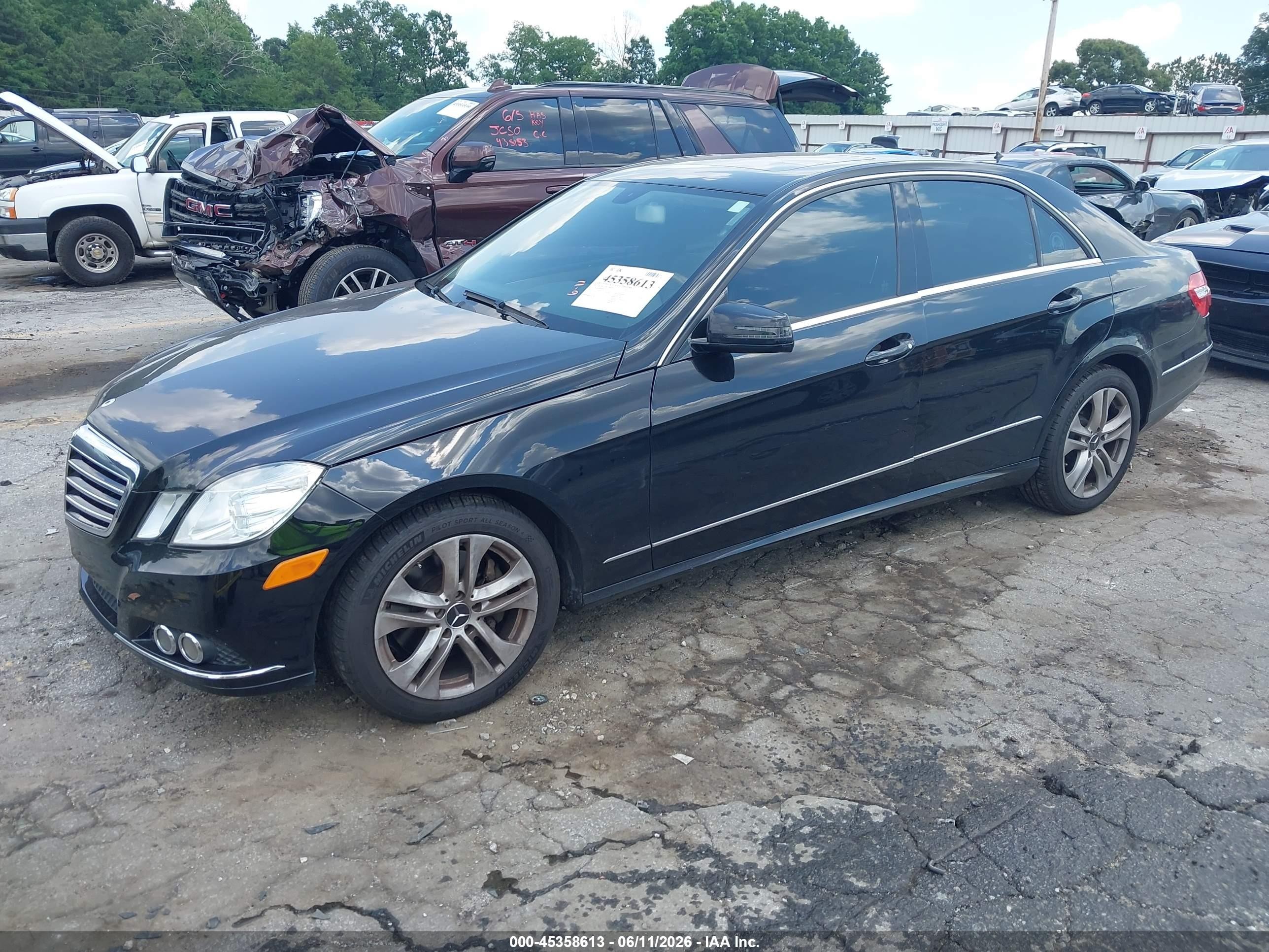 2011 Mercedes-benz E 350 4matic Black vin: WDDHF8HB3BA357276