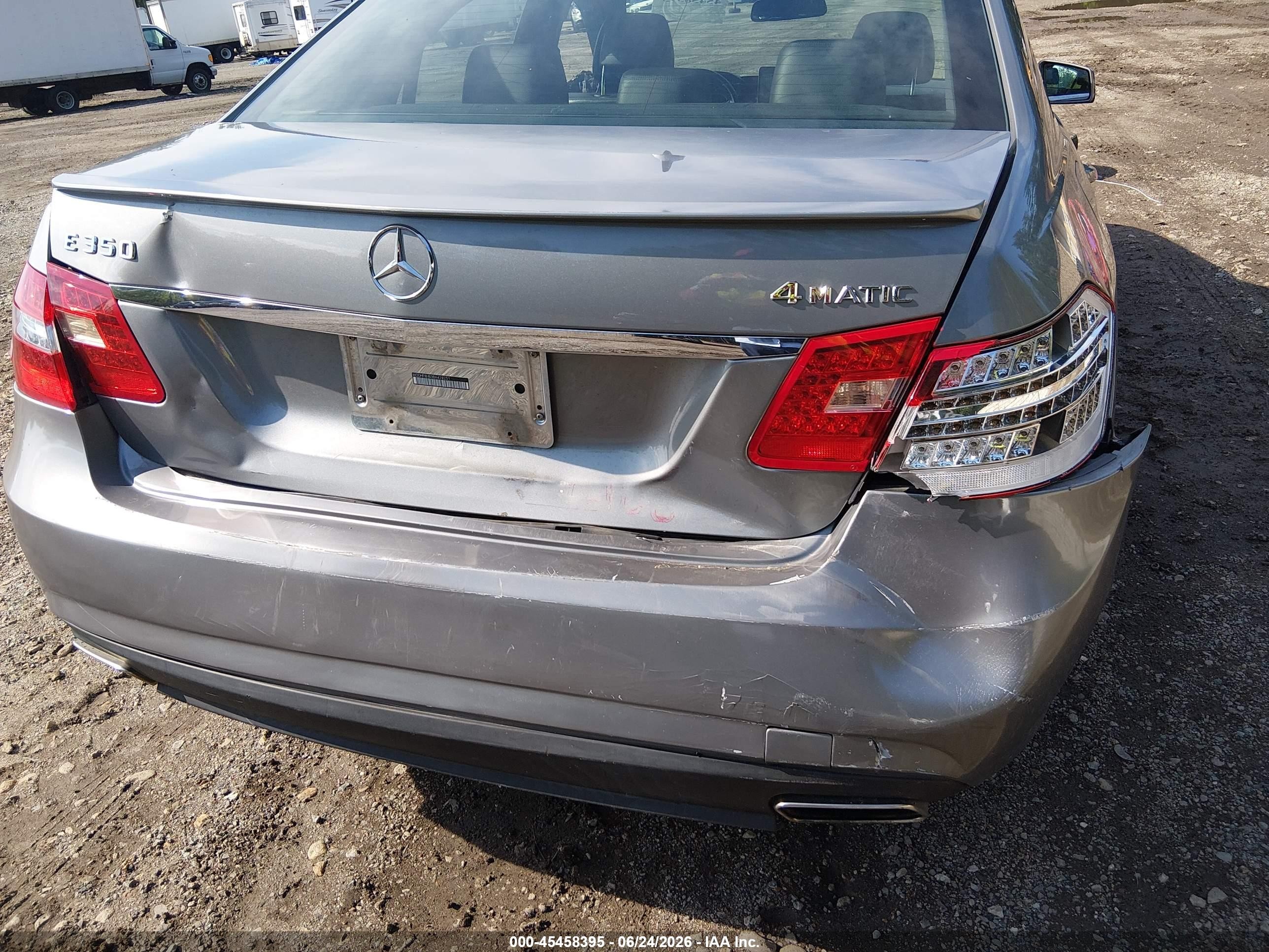 2011 Mercedes-benz E 350 4matic Gray vin: WDDHF8HB3BA428251