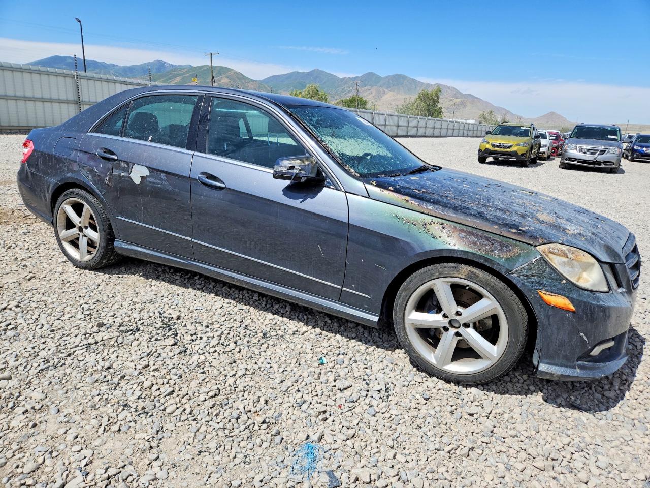 2011 Mercedes-benz E 350 4matic Gray vin: WDDHF8HB3BA433644