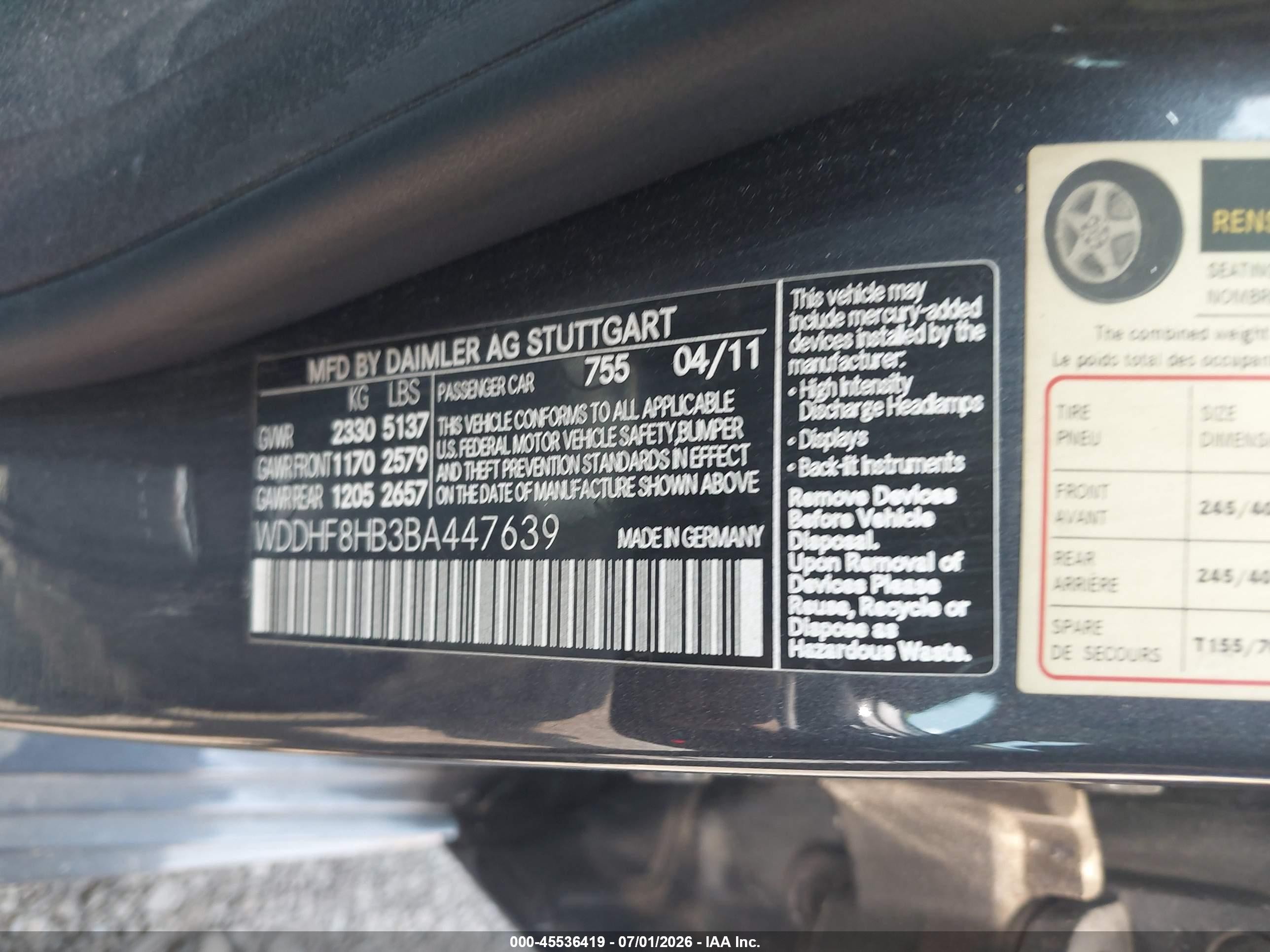 2011 Mercedes-benz E 350 4matic Gray vin: WDDHF8HB3BA447639
