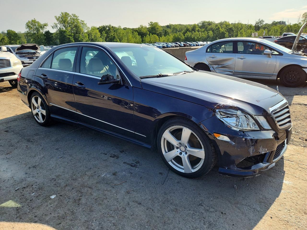 2011 Mercedes-benz E 350 4matic Blue vin: WDDHF8HB3BA484223