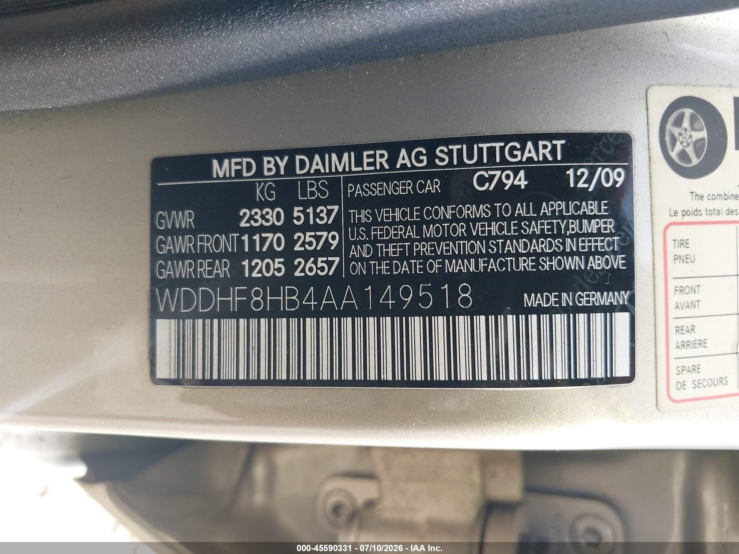 2010 Mercedes-benz E 350 4matic Бежевый vin: WDDHF8HB4AA149518