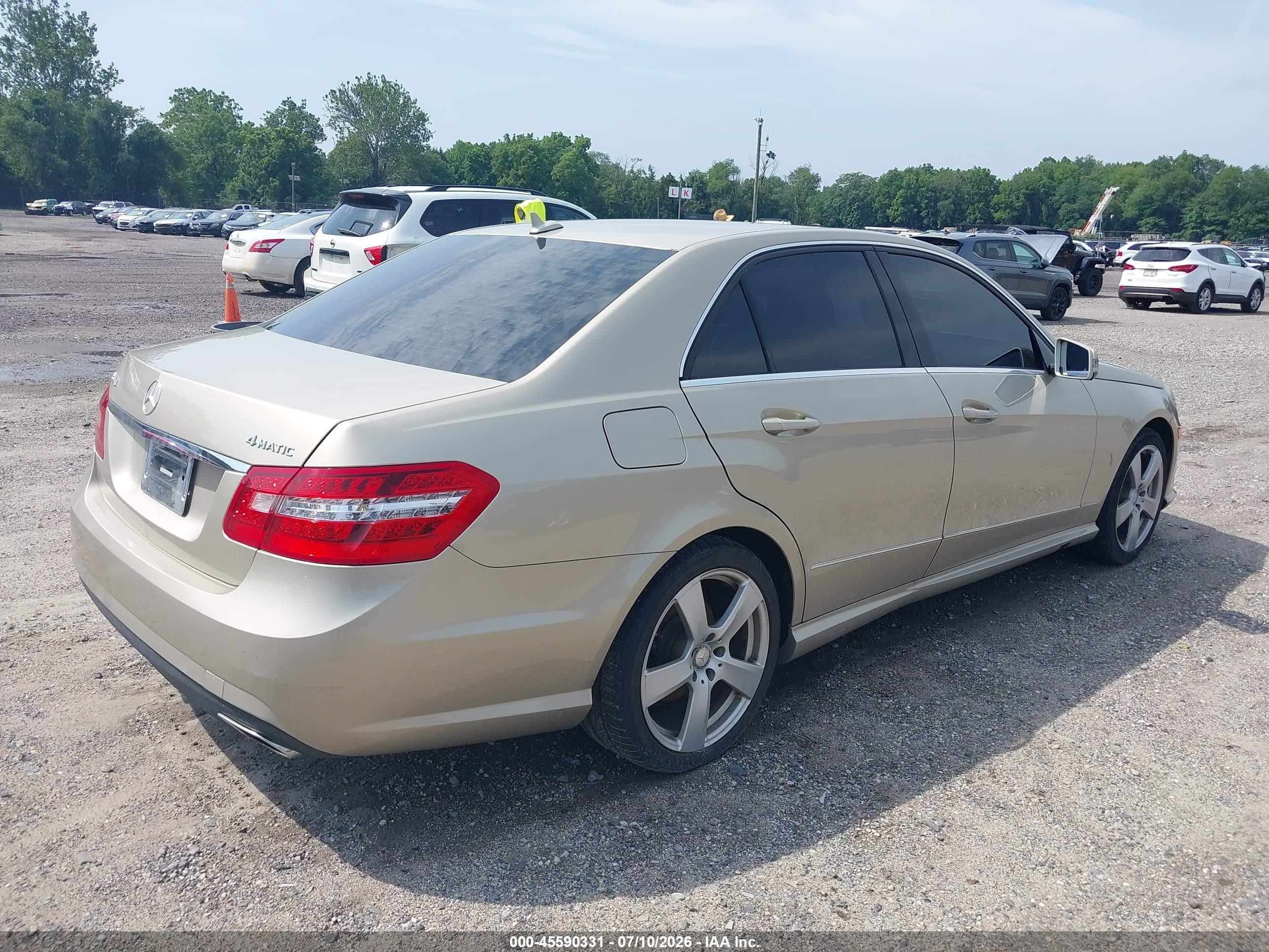 2010 Mercedes-benz E 350 4matic Бежевый vin: WDDHF8HB4AA149518