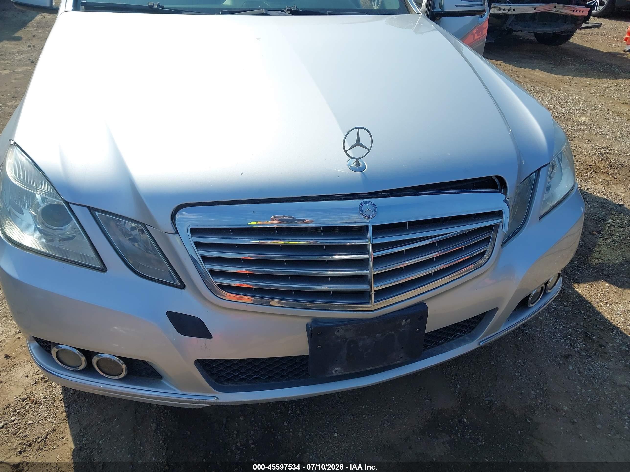 2010 Mercedes-benz E 350 4matic Silver vin: WDDHF8HB4AA246427