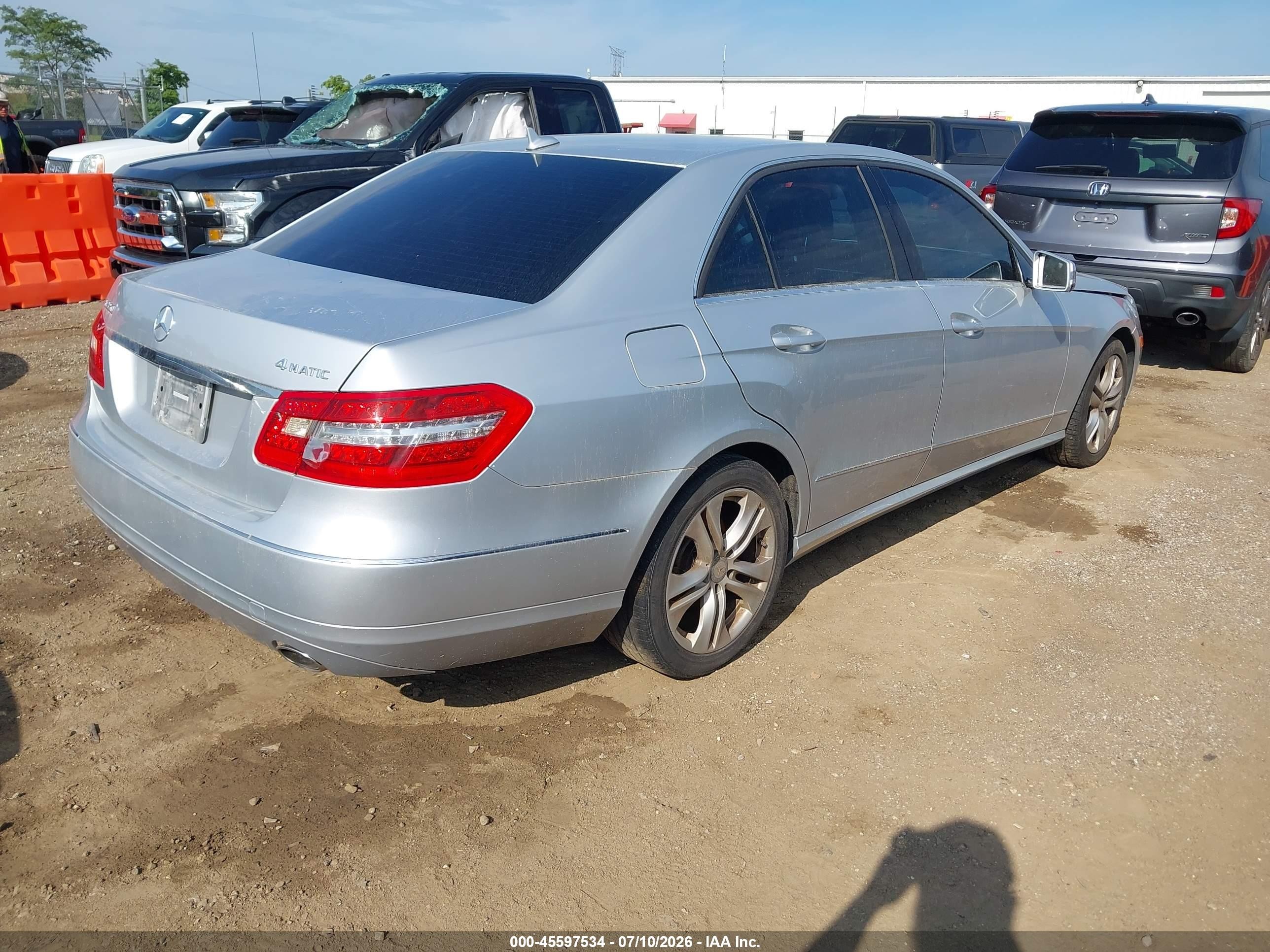 2010 Mercedes-benz E 350 4matic Silver vin: WDDHF8HB4AA246427
