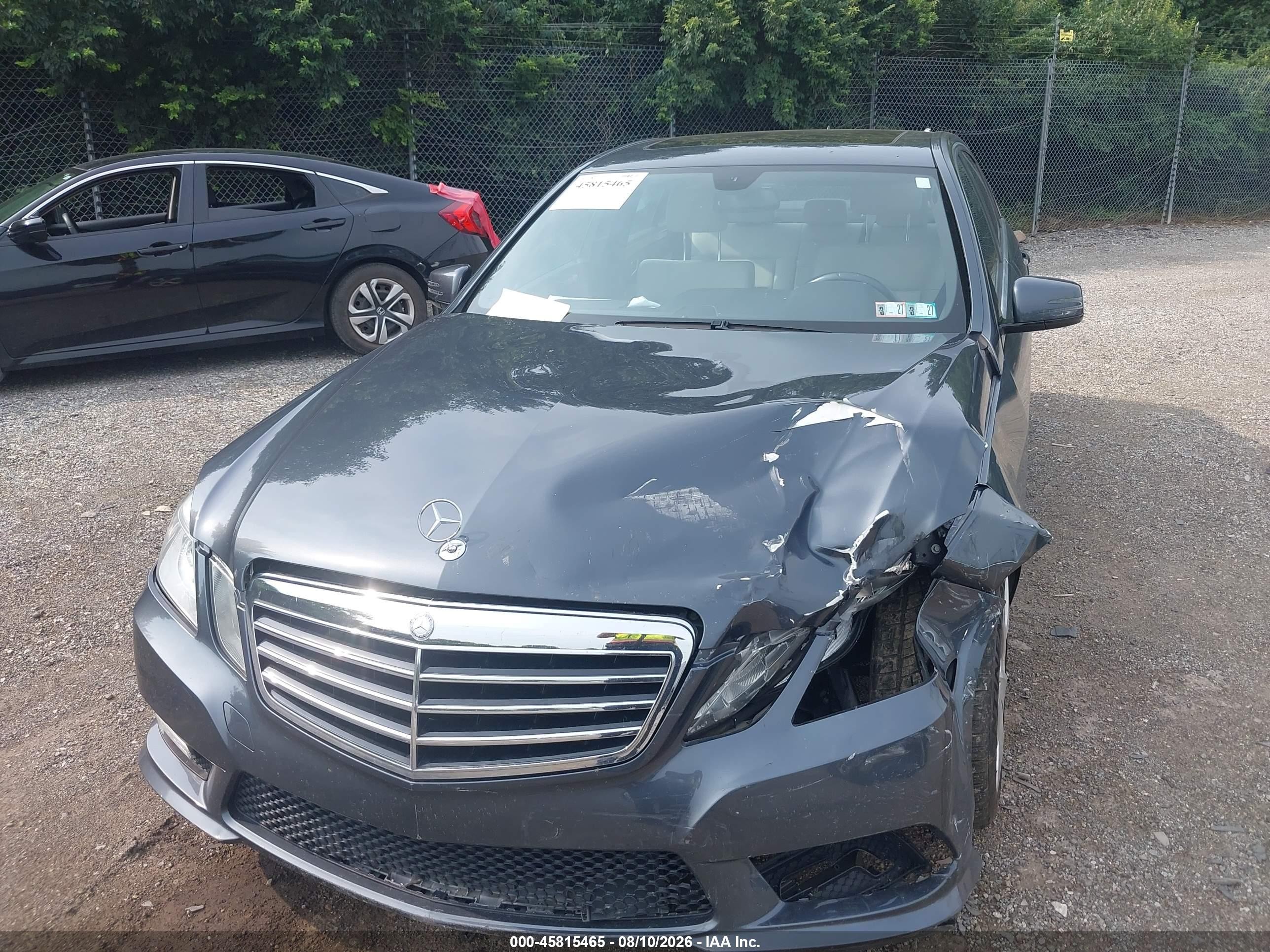 2011 Mercedes-benz E 350 4matic Gray vin: WDDHF8HB4BA308782