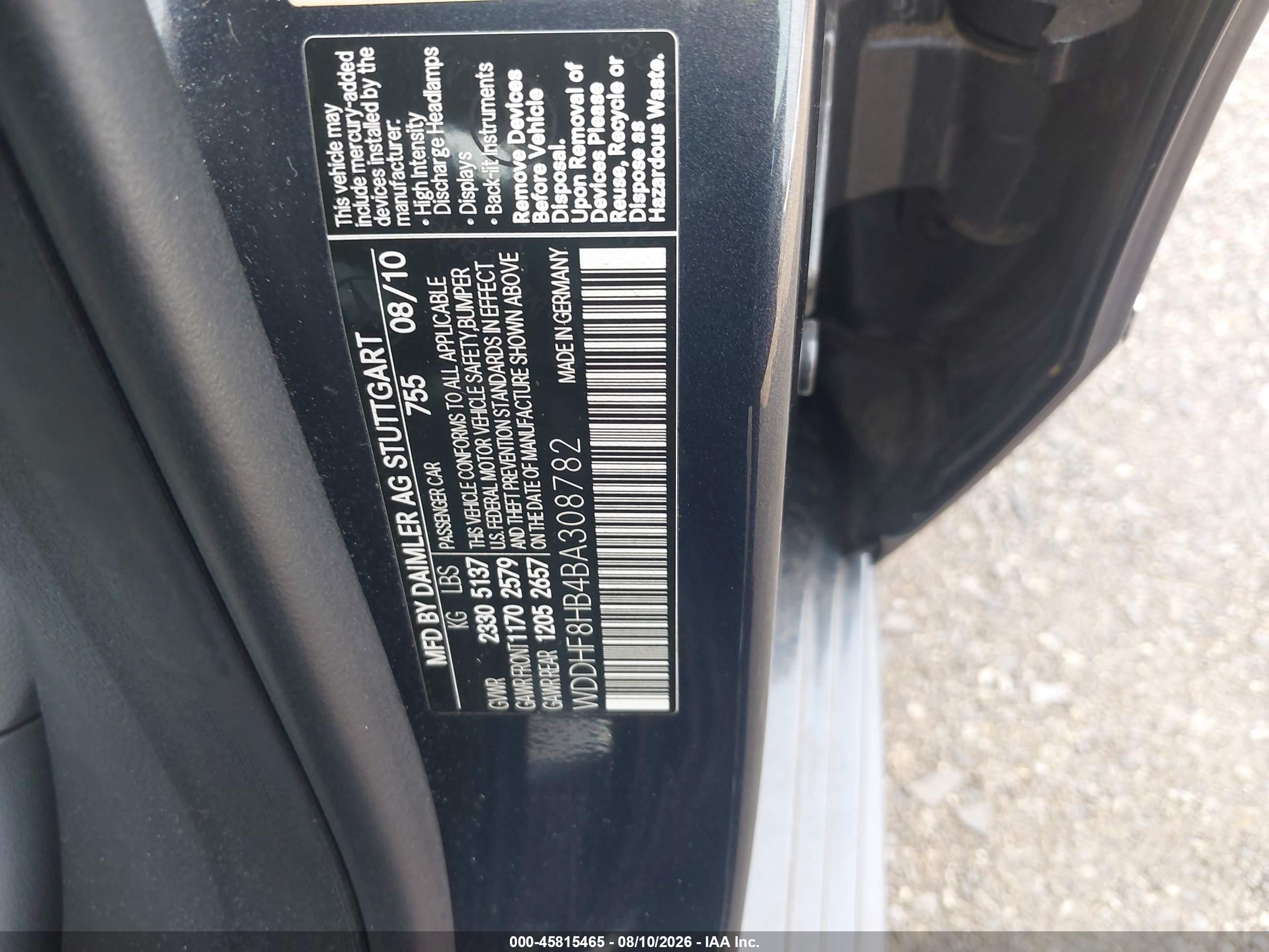 2011 Mercedes-benz E 350 4matic Gray vin: WDDHF8HB4BA308782