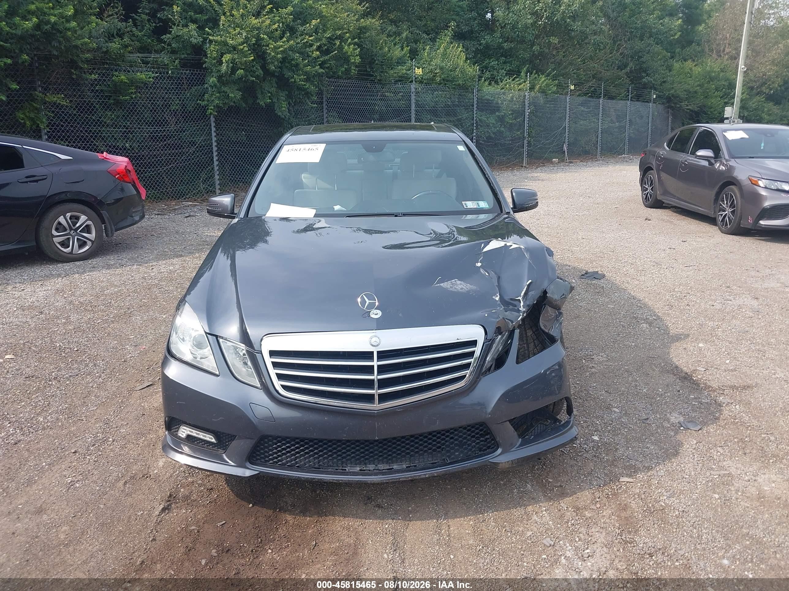 2011 Mercedes-benz E 350 4matic Gray vin: WDDHF8HB4BA308782