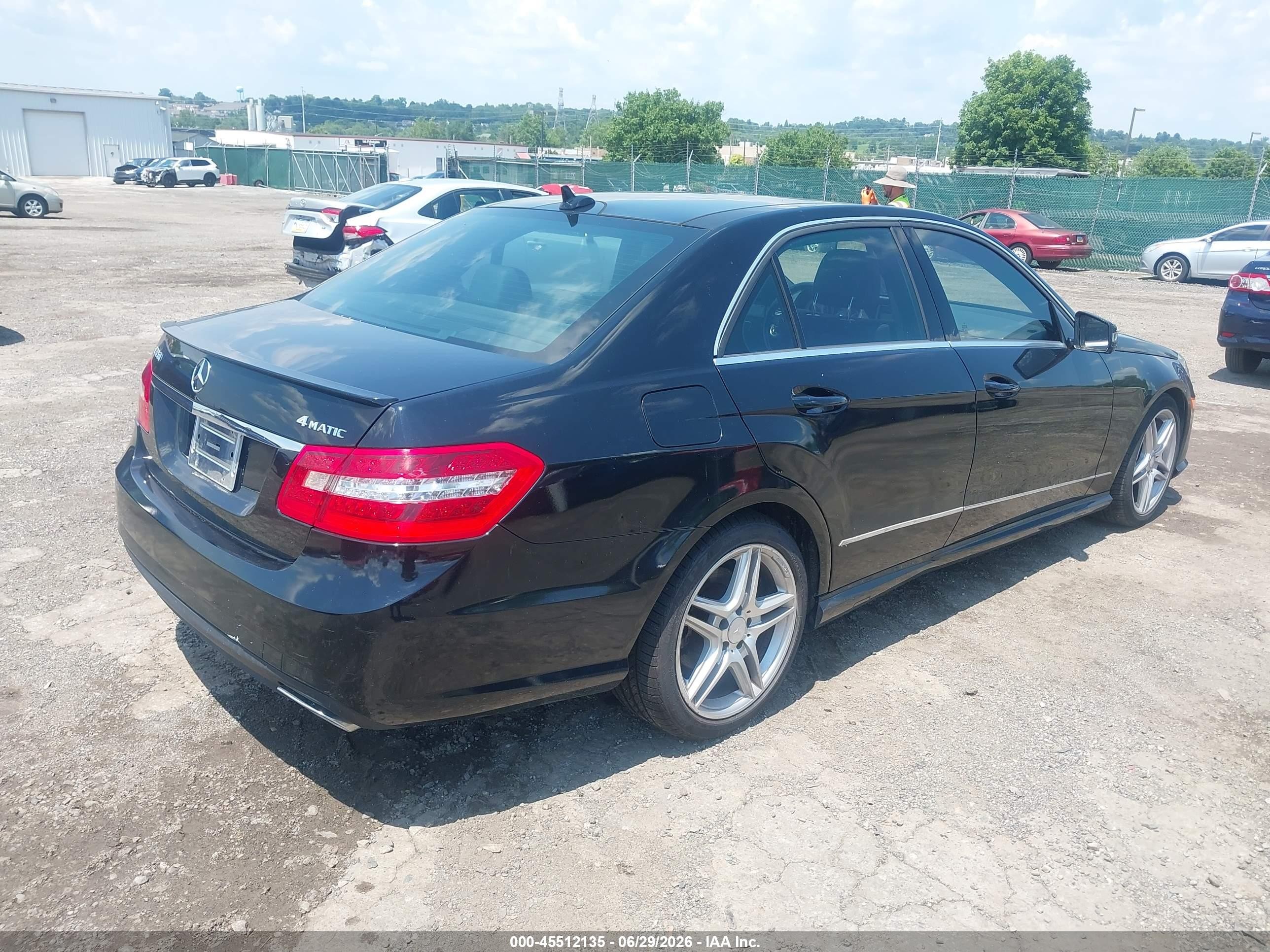2011 Mercedes-benz E 350 4matic Black vin: WDDHF8HB4BA413192