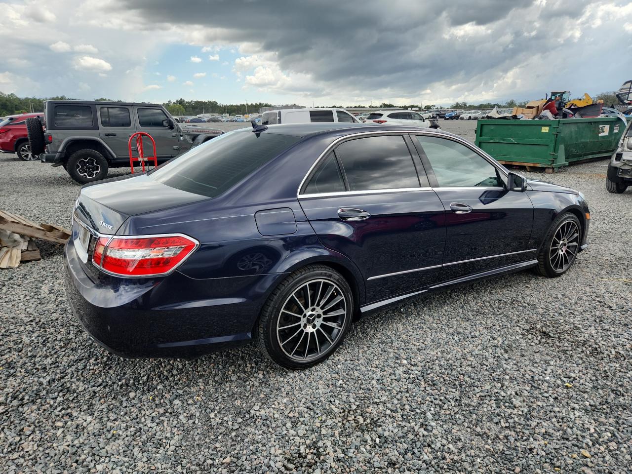 2011 Mercedes-benz E 350 4matic Blue vin: WDDHF8HB5BA383457