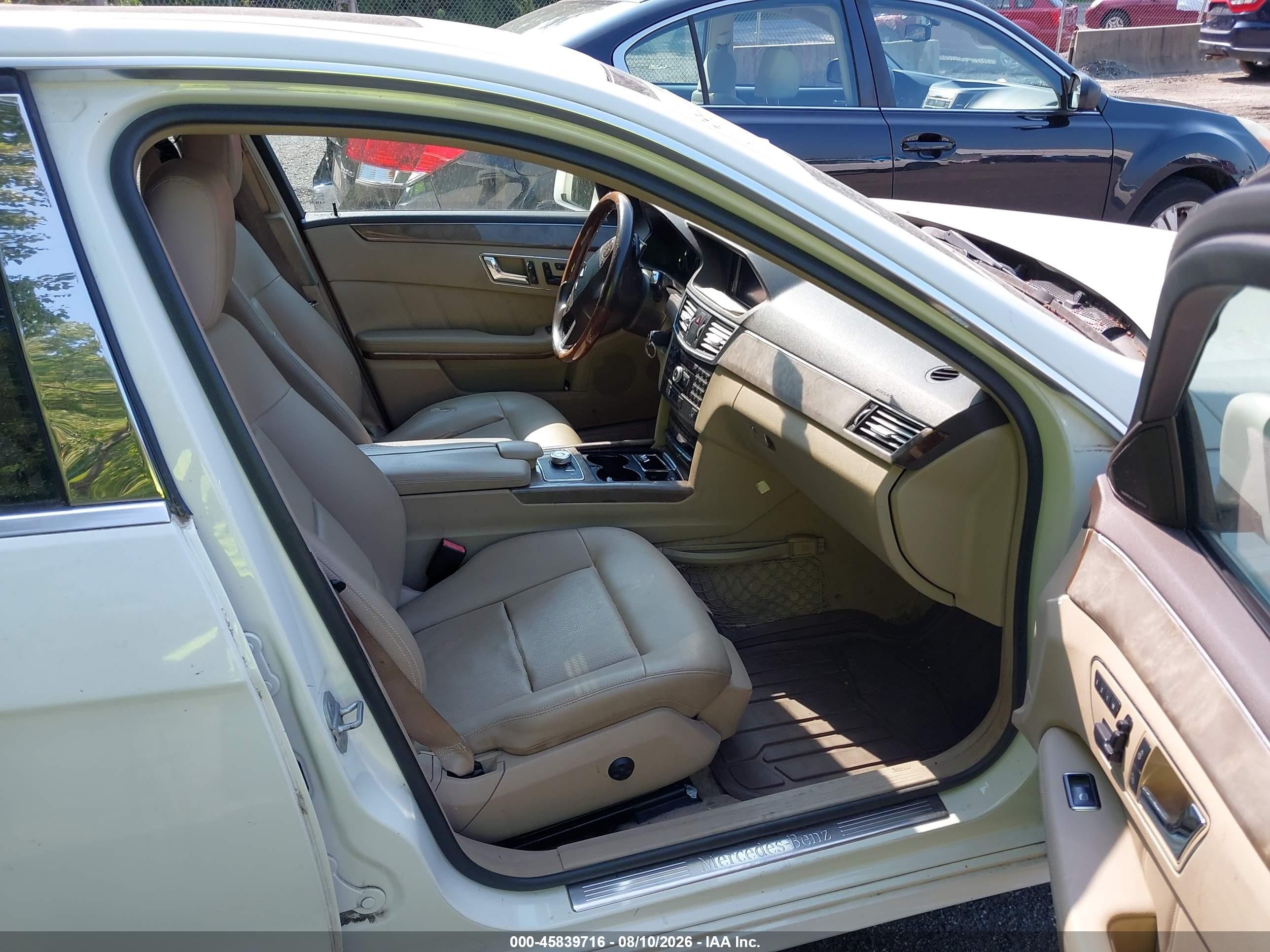 2011 Mercedes-benz E 350 4matic White vin: WDDHF8HB5BA389999