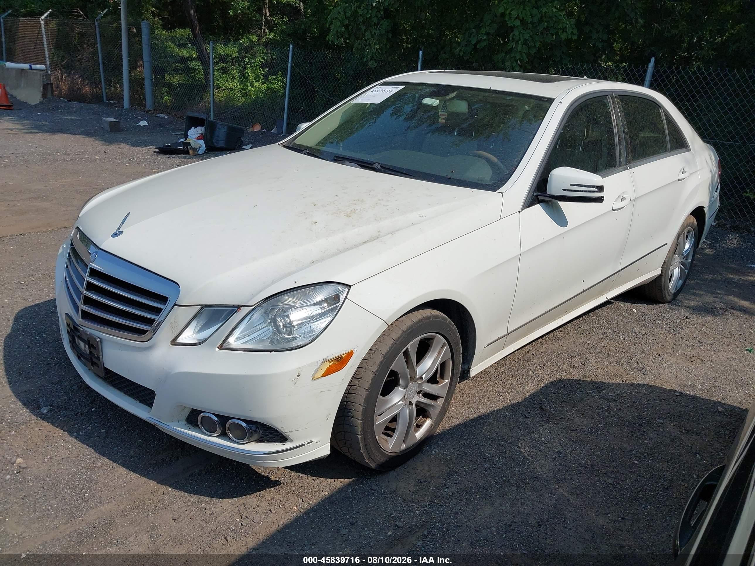 2011 Mercedes-benz E 350 4matic White vin: WDDHF8HB5BA389999
