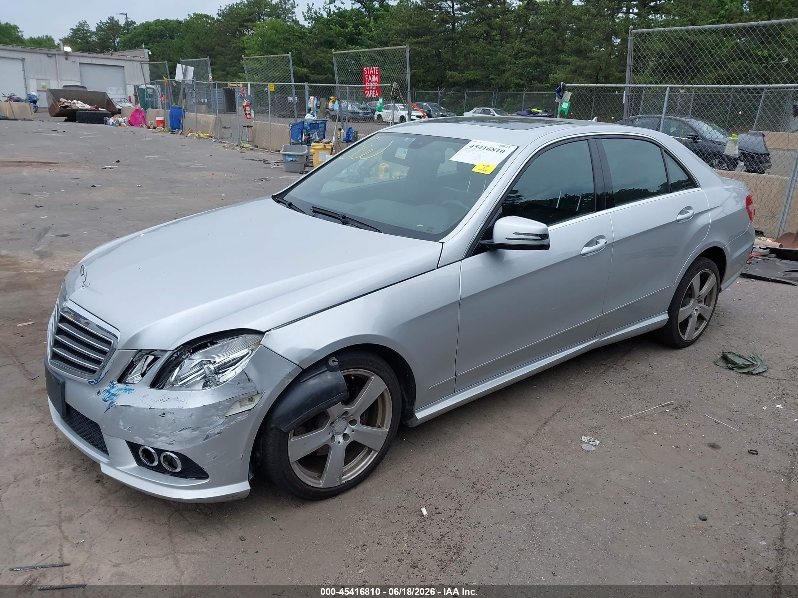 2010 Mercedes-benz E 350 4matic Silver vin: WDDHF8HB6AA197490