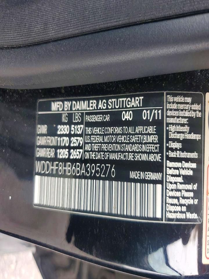 2011 Mercedes-benz E 350 4matic Black vin: WDDHF8HB6BA395276