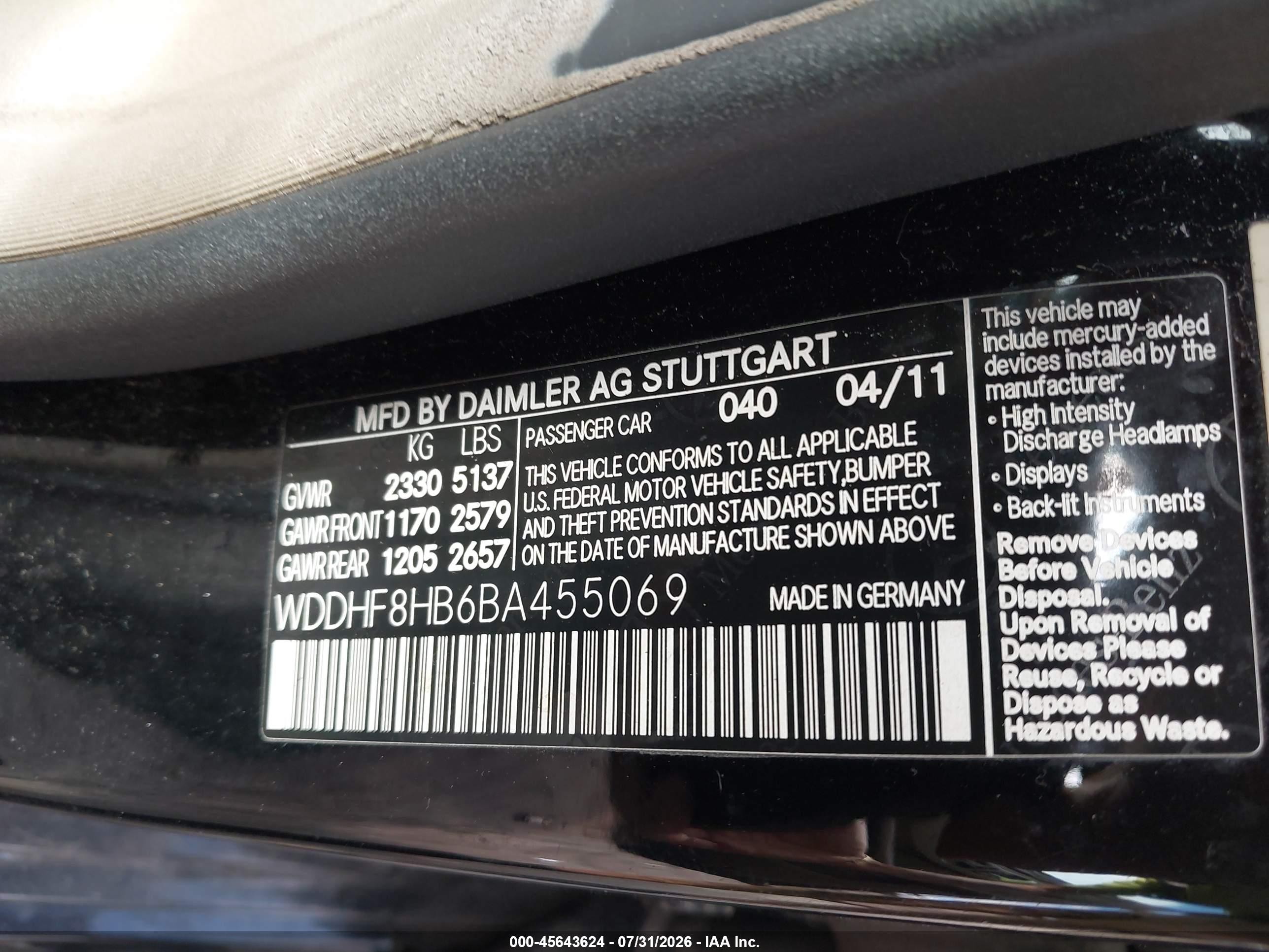 2011 Mercedes-benz E 350 4matic Black vin: WDDHF8HB6BA455069