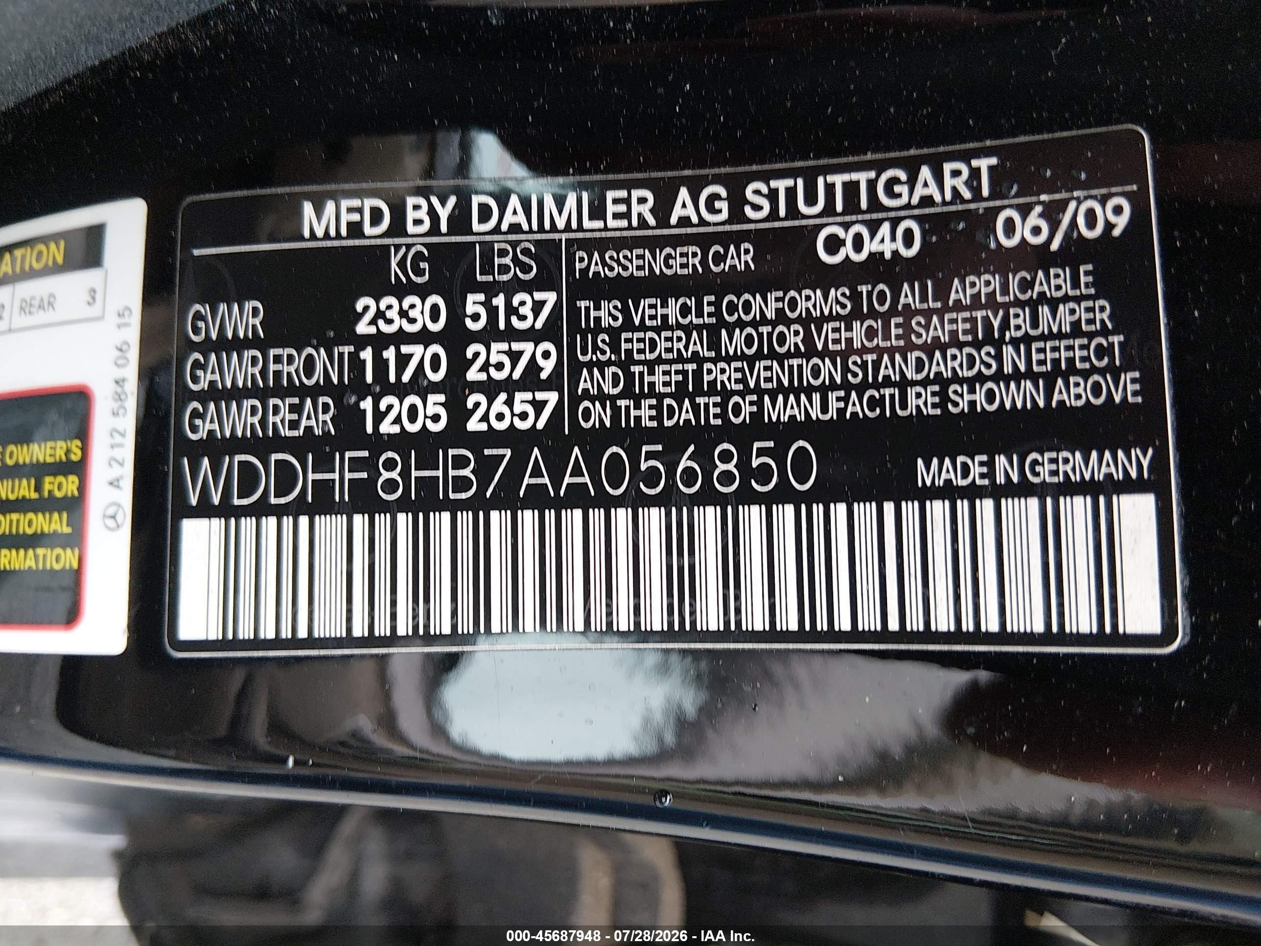 2010 Mercedes-benz E 350 4matic Black vin: WDDHF8HB7AA056850