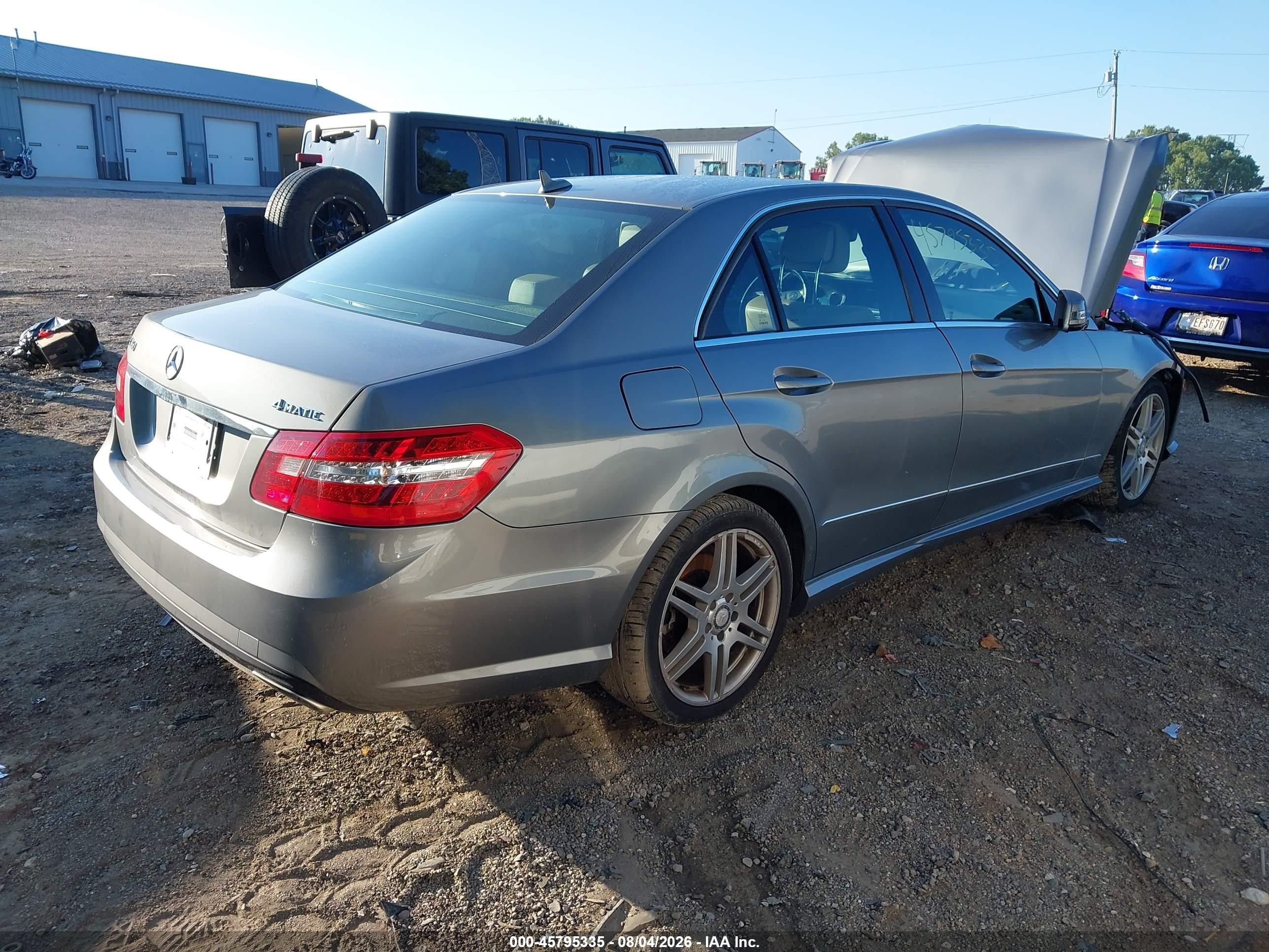 2010 Mercedes-benz E 350 4matic Gray vin: WDDHF8HB7AA220209