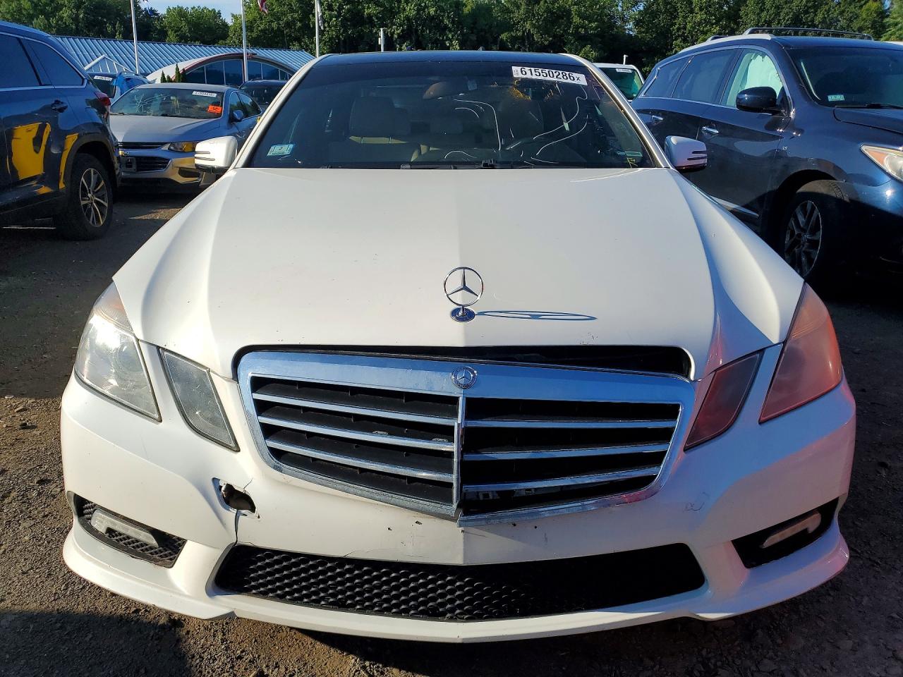 2011 Mercedes-benz E 350 4matic White vin: WDDHF8HB7BA453704
