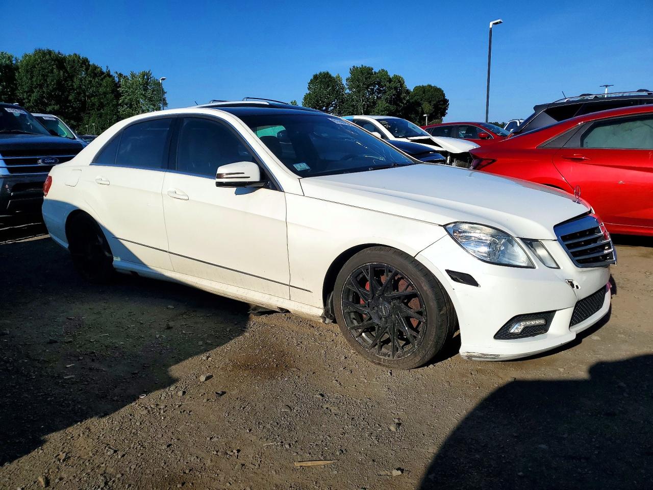 2011 Mercedes-benz E 350 4matic White vin: WDDHF8HB7BA453704