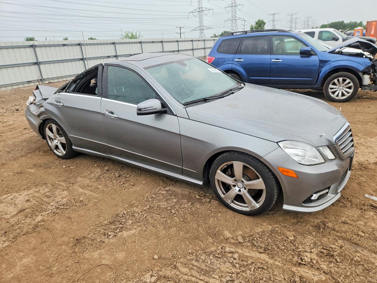 2011 Mercedes-benz E 350 4matic Gray vin: WDDHF8HB7BA465299