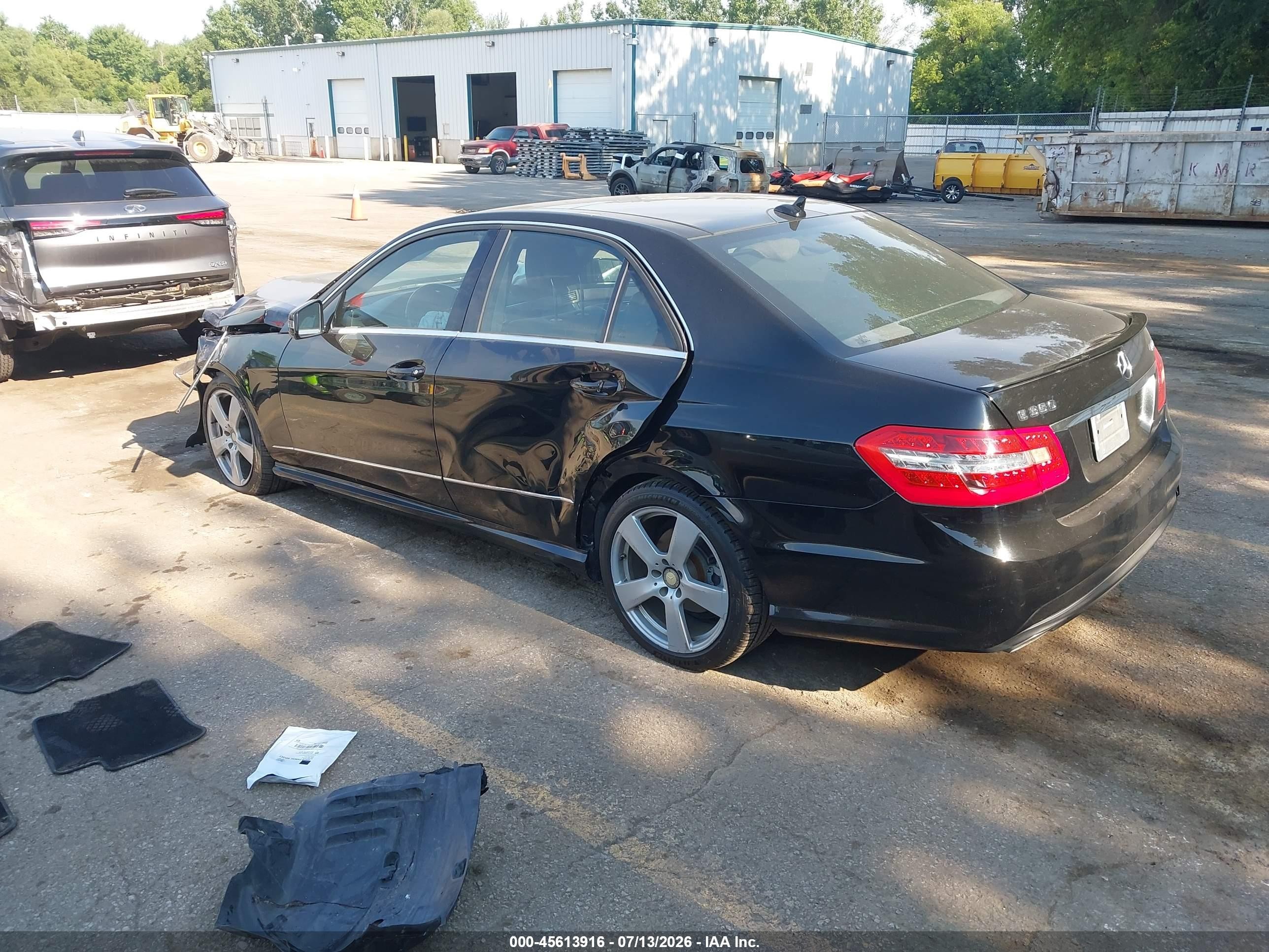 2011 Mercedes-benz E 350 4matic Black vin: WDDHF8HB7BA505509