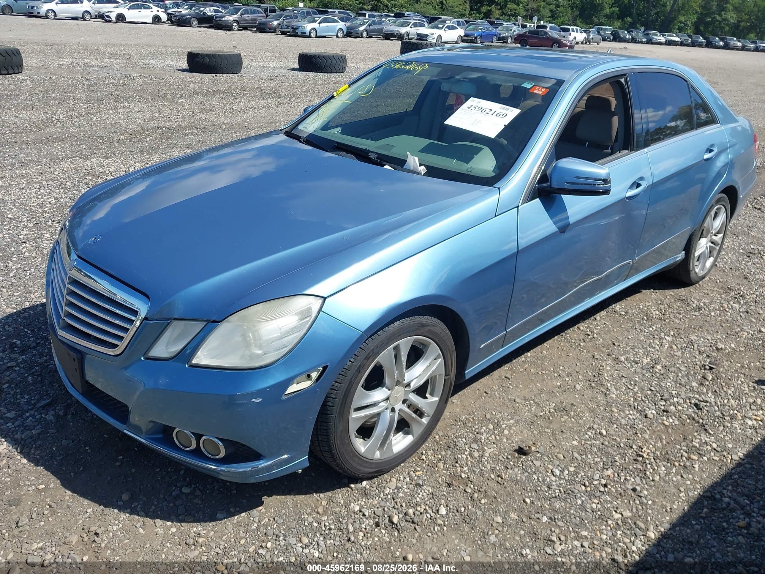 2010 Mercedes-benz E 350 4matic Blue vin: WDDHF8HB8AA106638