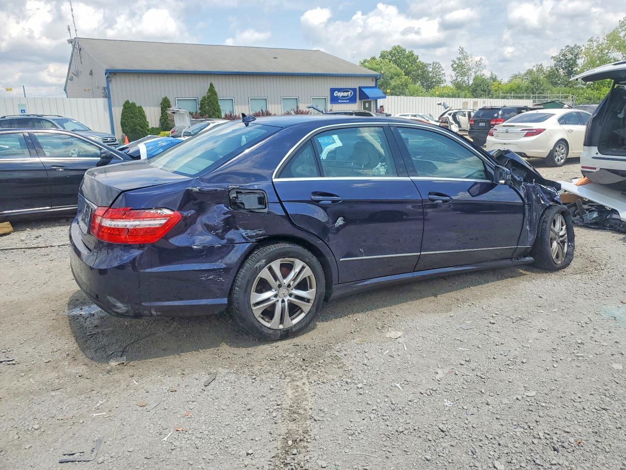 2010 Mercedes-benz E 350 4matic Blue vin: WDDHF8HB8AA207629