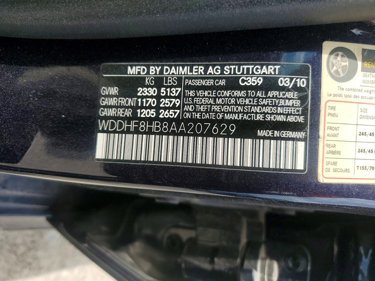 2010 Mercedes-benz E 350 4matic Blue vin: WDDHF8HB8AA207629