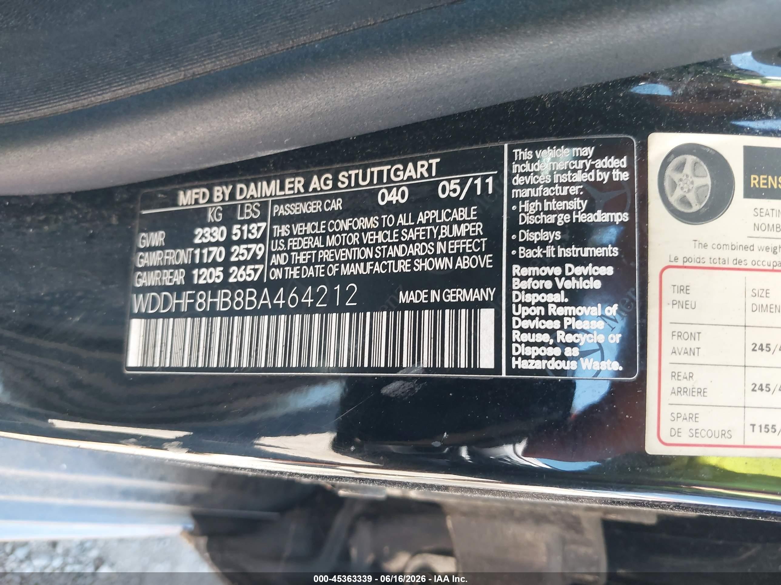 2011 Mercedes-benz E 350 4matic Black vin: WDDHF8HB8BA464212
