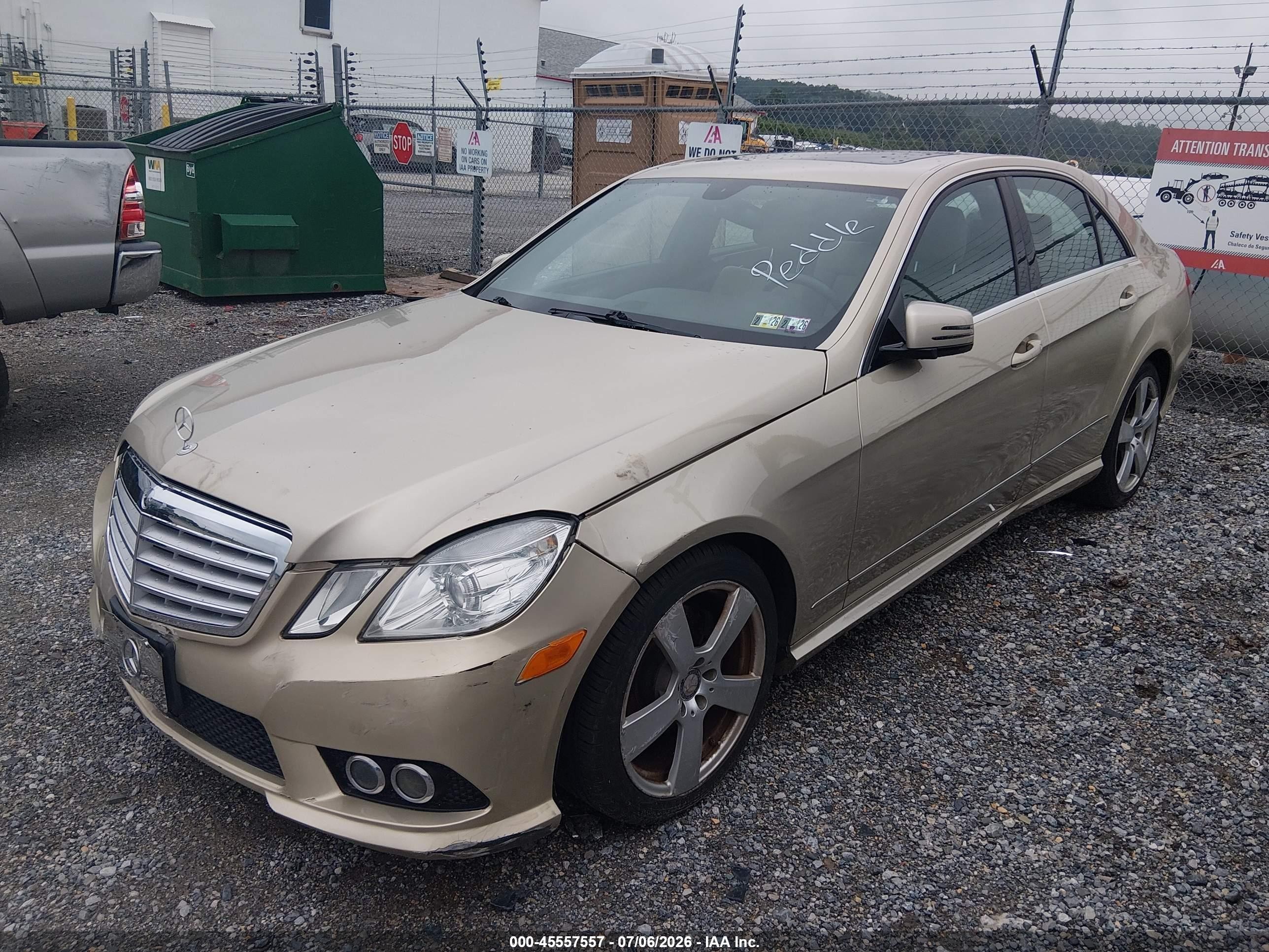 2010 Mercedes-benz E 350 4matic Gold vin: WDDHF8HB9AA174740