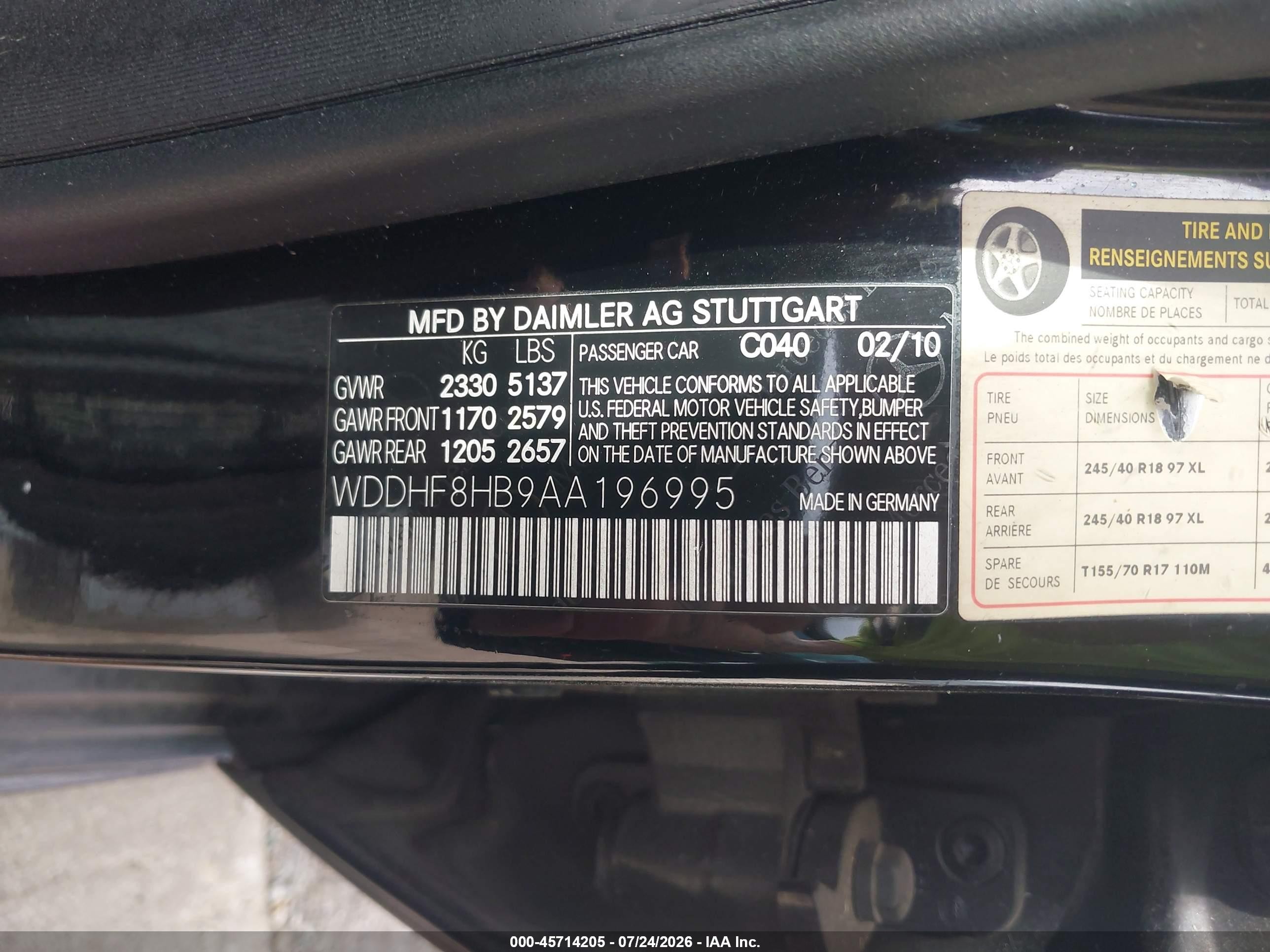 2010 Mercedes-benz E 350 4matic Черный vin: WDDHF8HB9AA196995