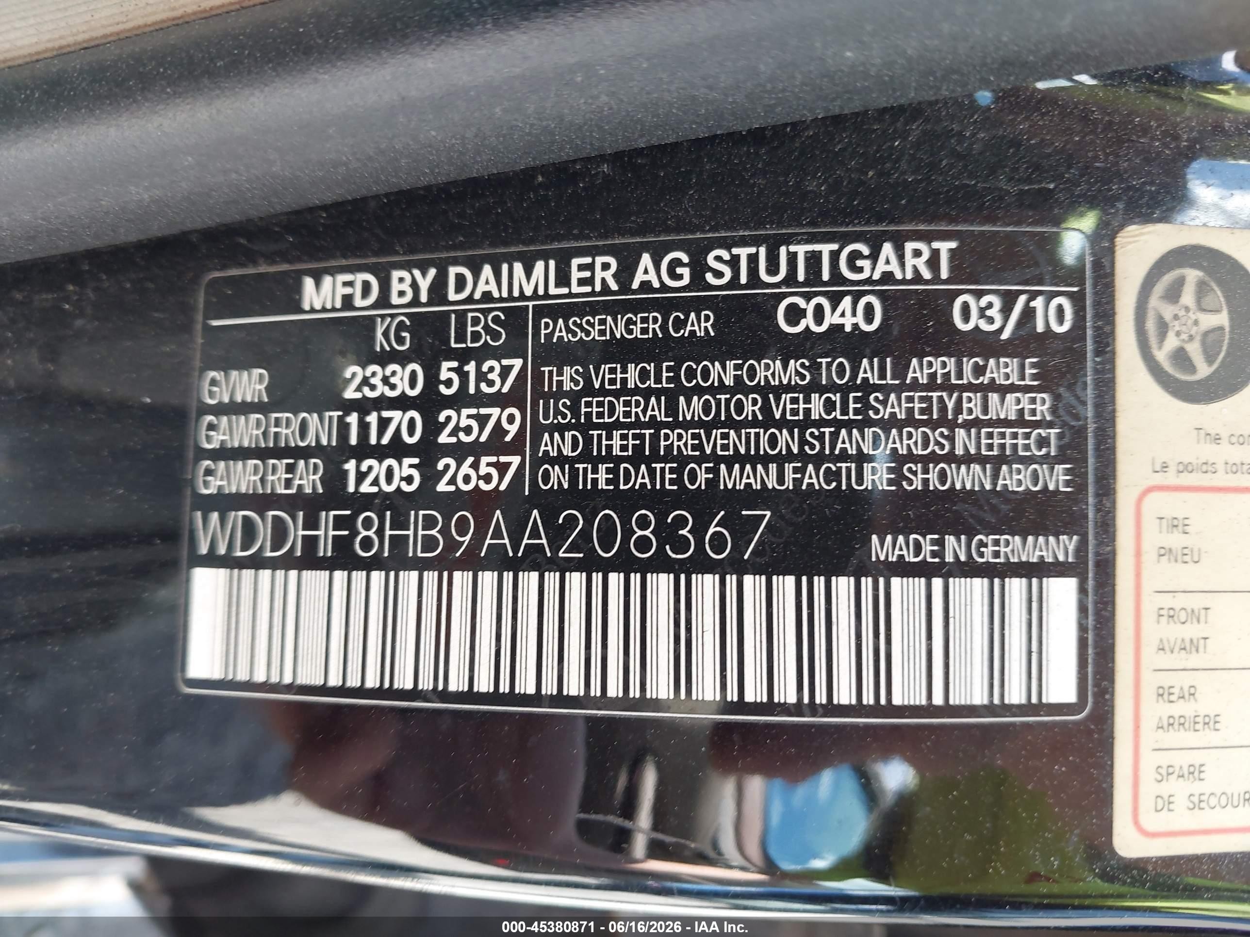 2010 Mercedes-benz E 350 4matic Black vin: WDDHF8HB9AA208367