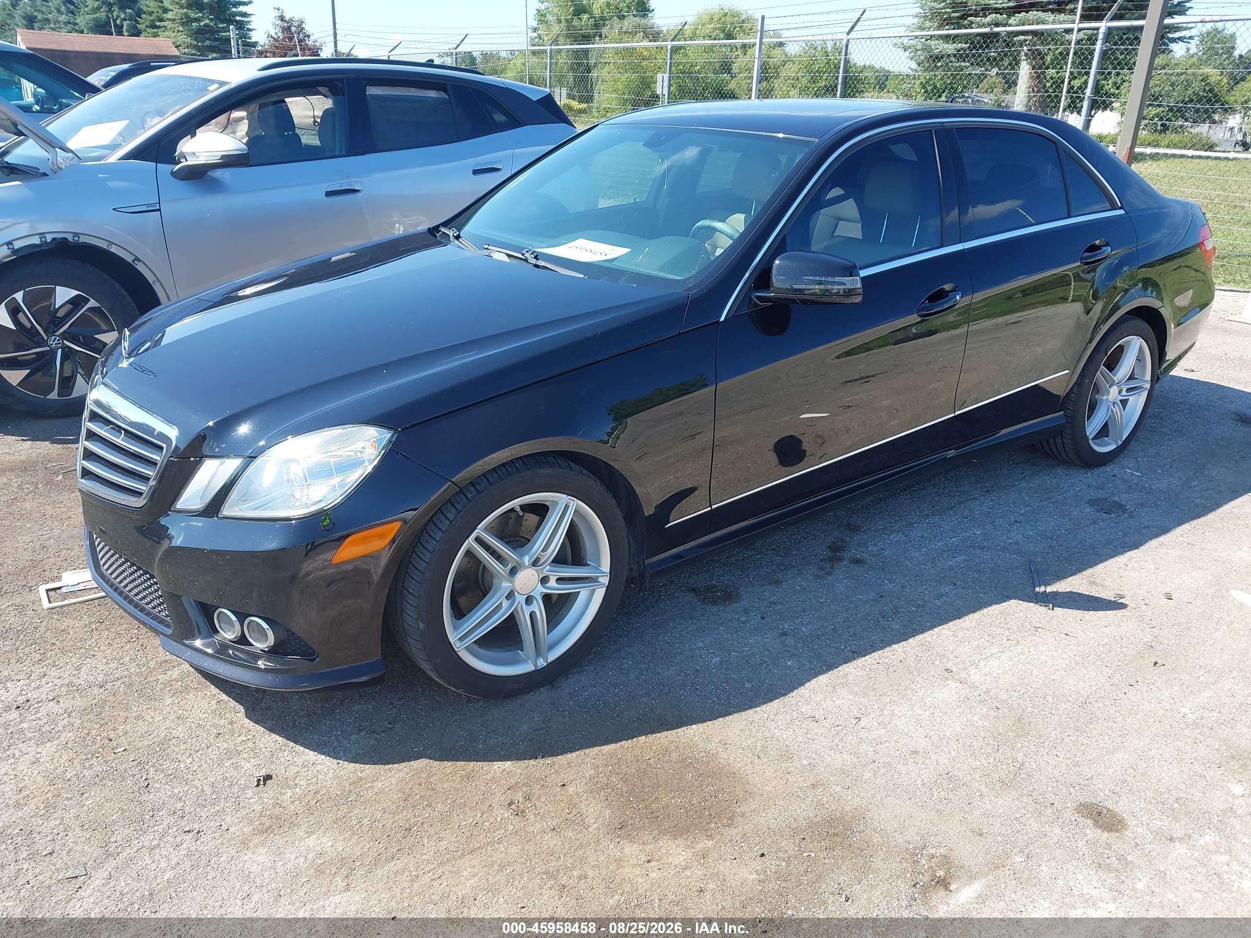 2010 Mercedes-benz E 350 4matic Black vin: WDDHF8HB9AA255933