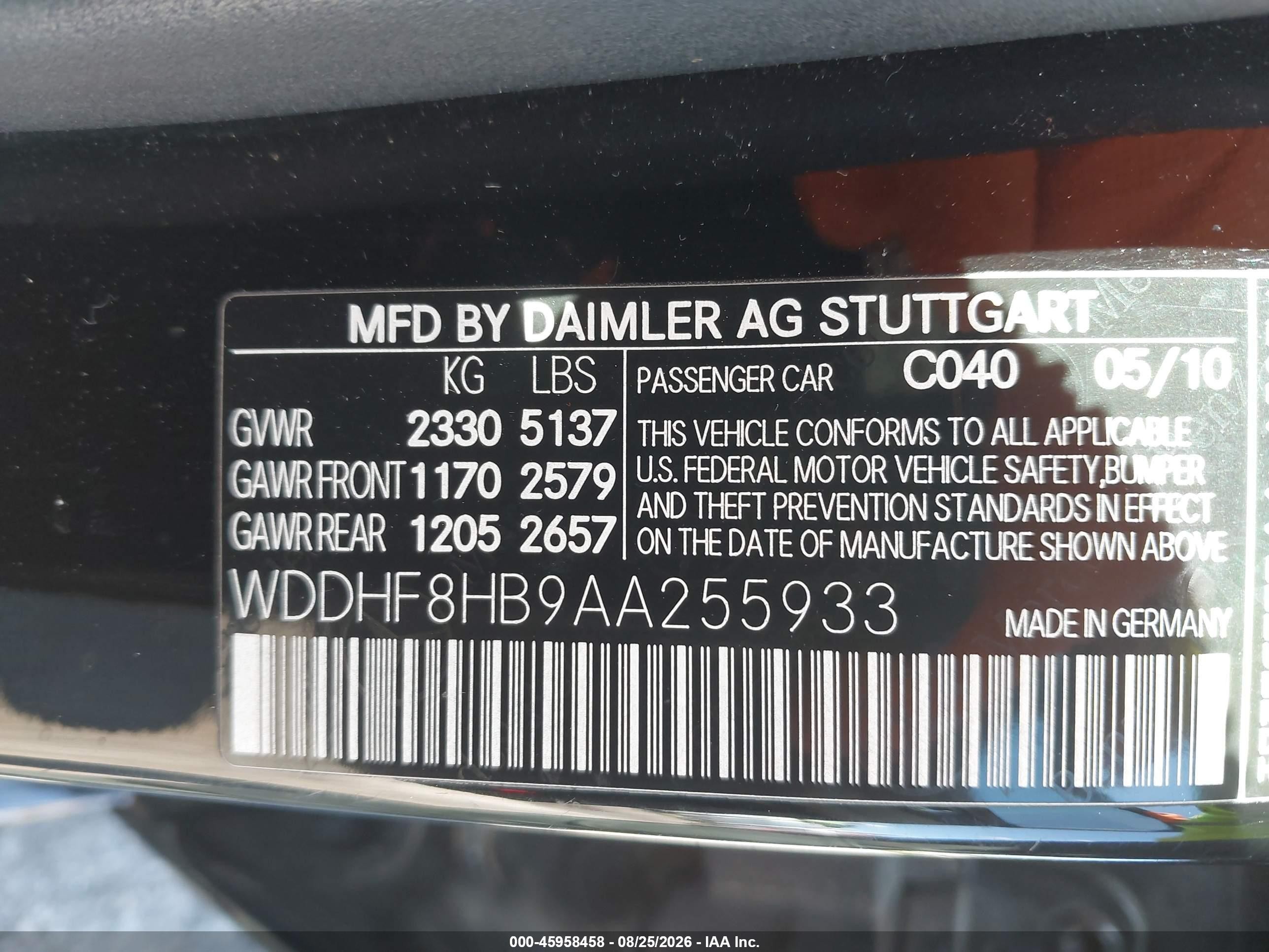 2010 Mercedes-benz E 350 4matic Black vin: WDDHF8HB9AA255933