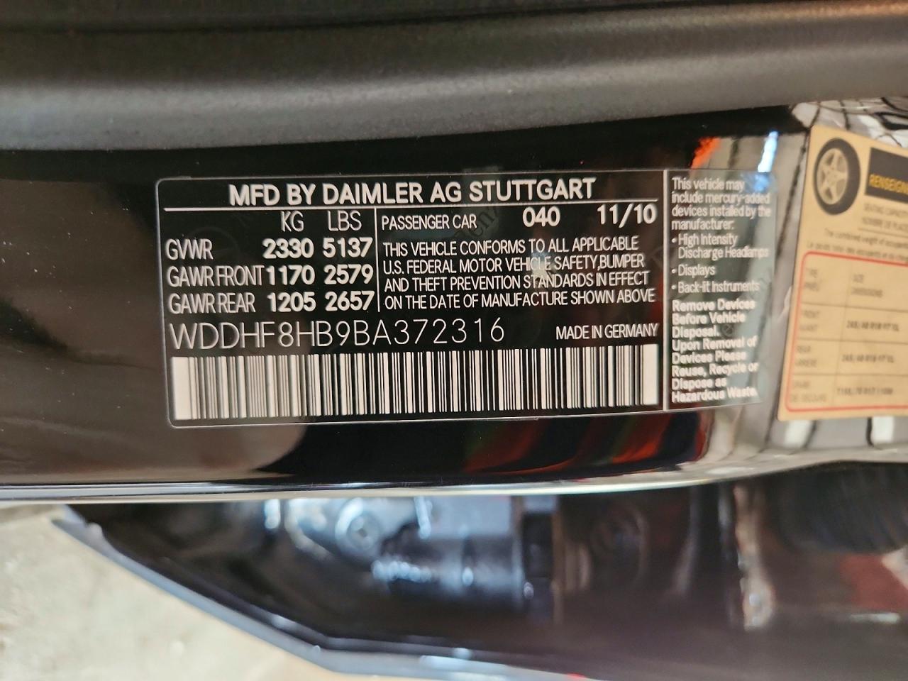 2011 Mercedes-benz E 350 4matic Black vin: WDDHF8HB9BA372316