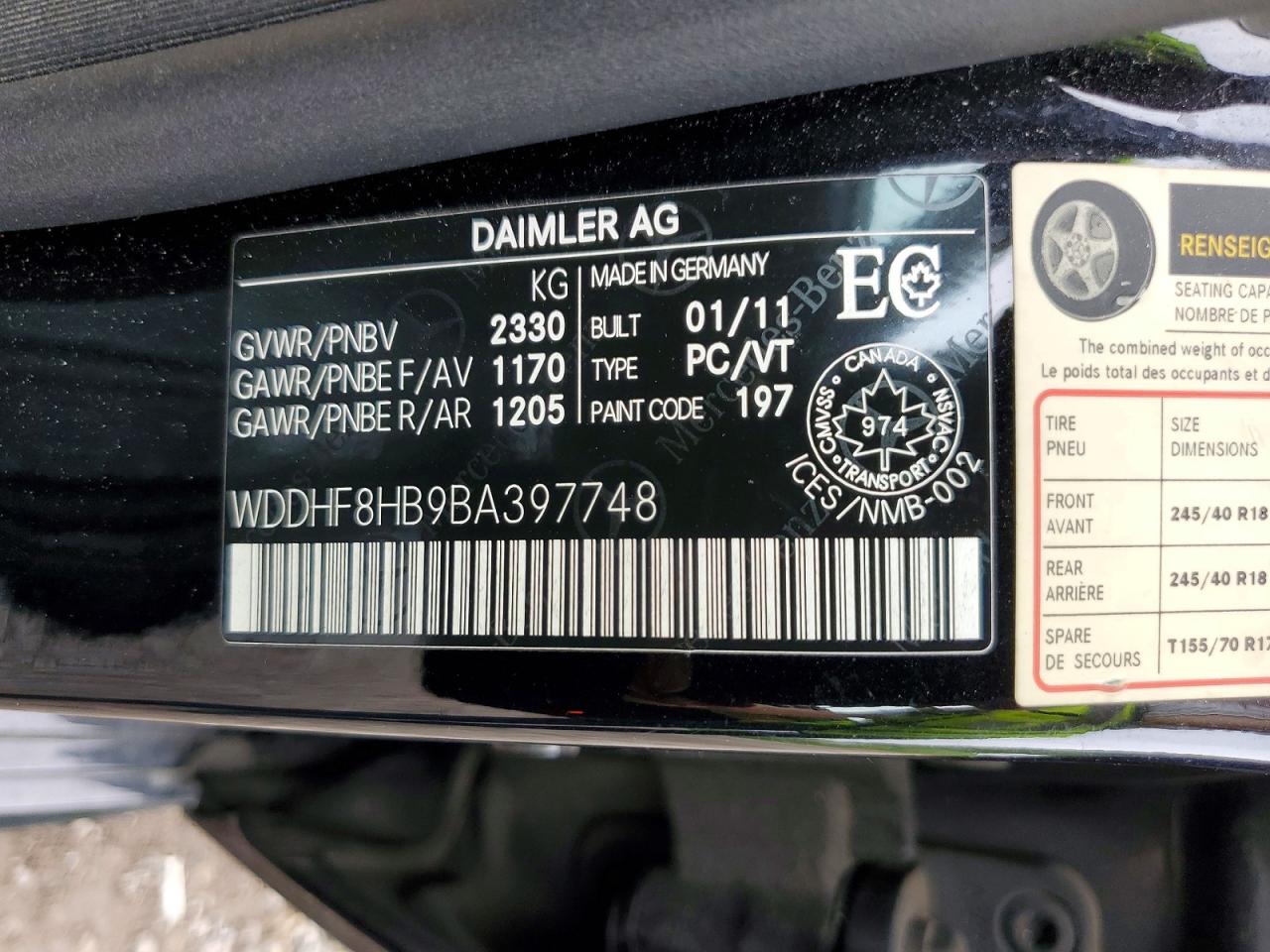 2011 Mercedes-benz E 350 4matic Black vin: WDDHF8HB9BA397748