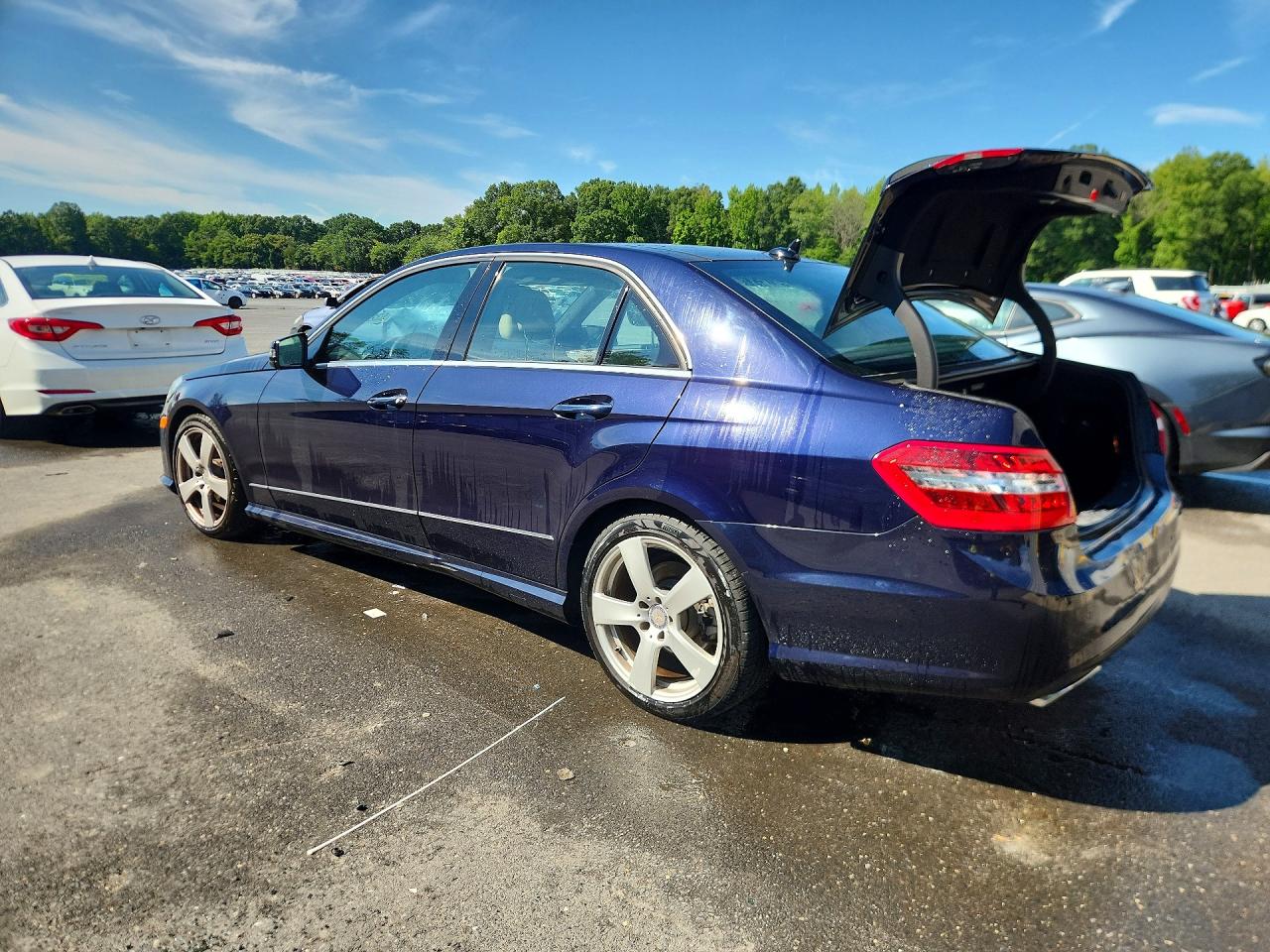 2011 Mercedes-benz E 350 4matic Синий vin: WDDHF8HB9BA427301