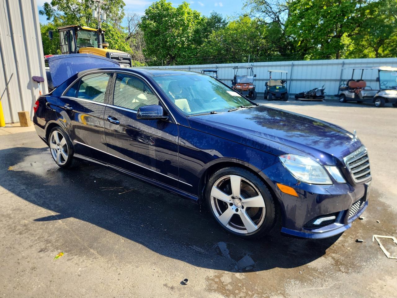 2011 Mercedes-benz E 350 4matic Синий vin: WDDHF8HB9BA427301