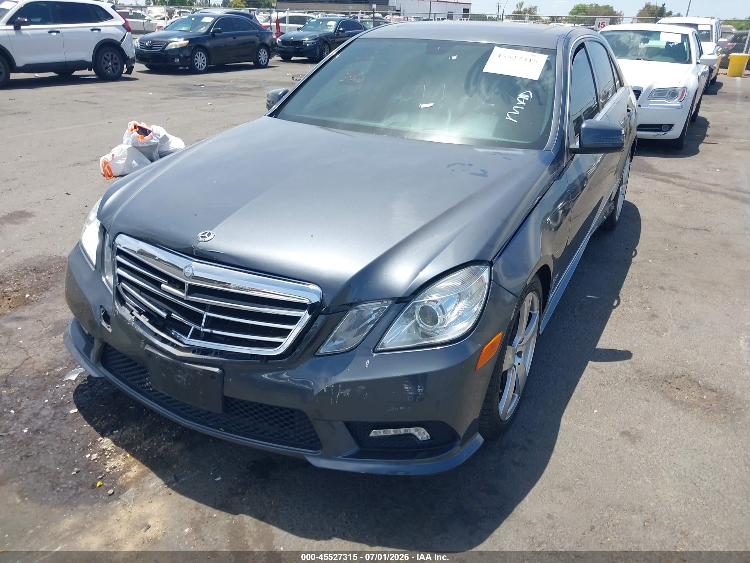 2011 Mercedes-benz E 350 4matic Gray vin: WDDHF8HB9BA443045