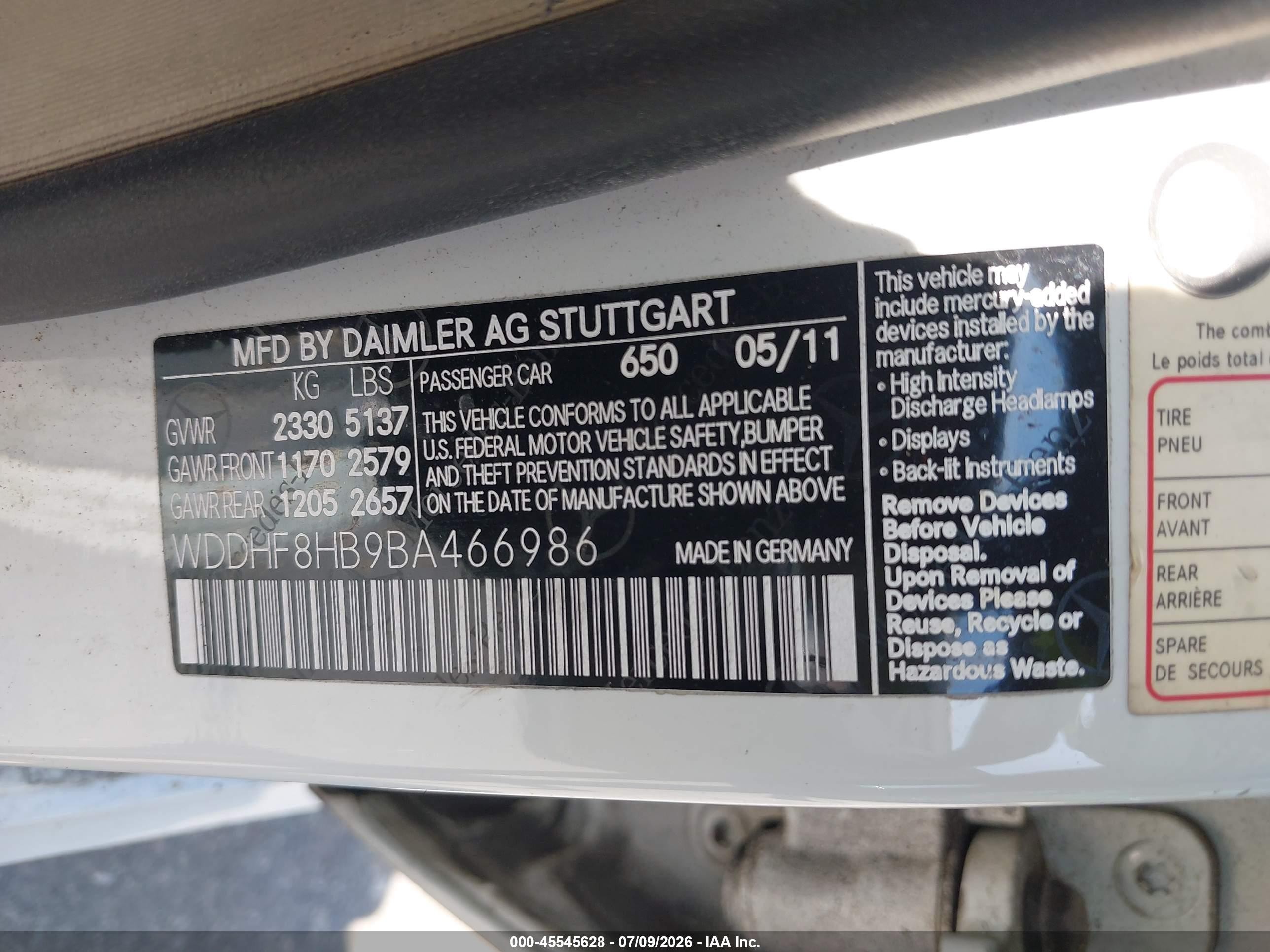 2011 Mercedes-benz E 350 4matic White vin: WDDHF8HB9BA466986