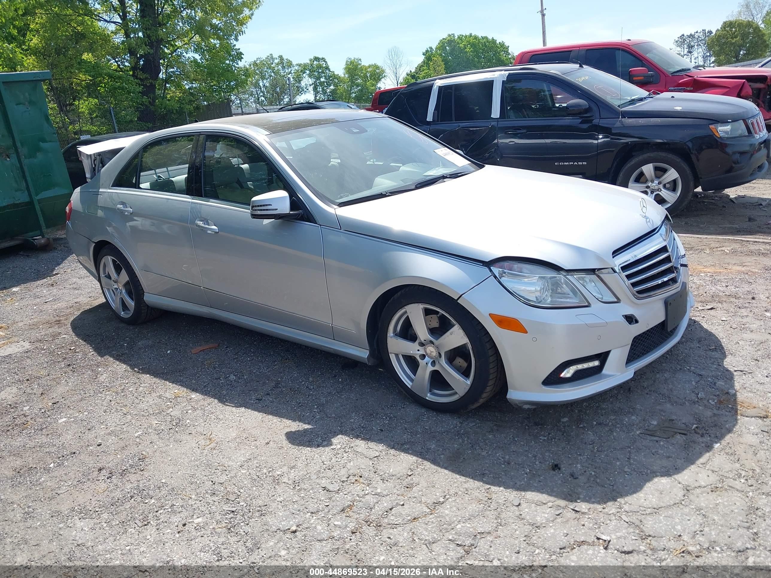 2011 Mercedes-benz E 350 4matic Silver vin: WDDHF8HBXBA484042