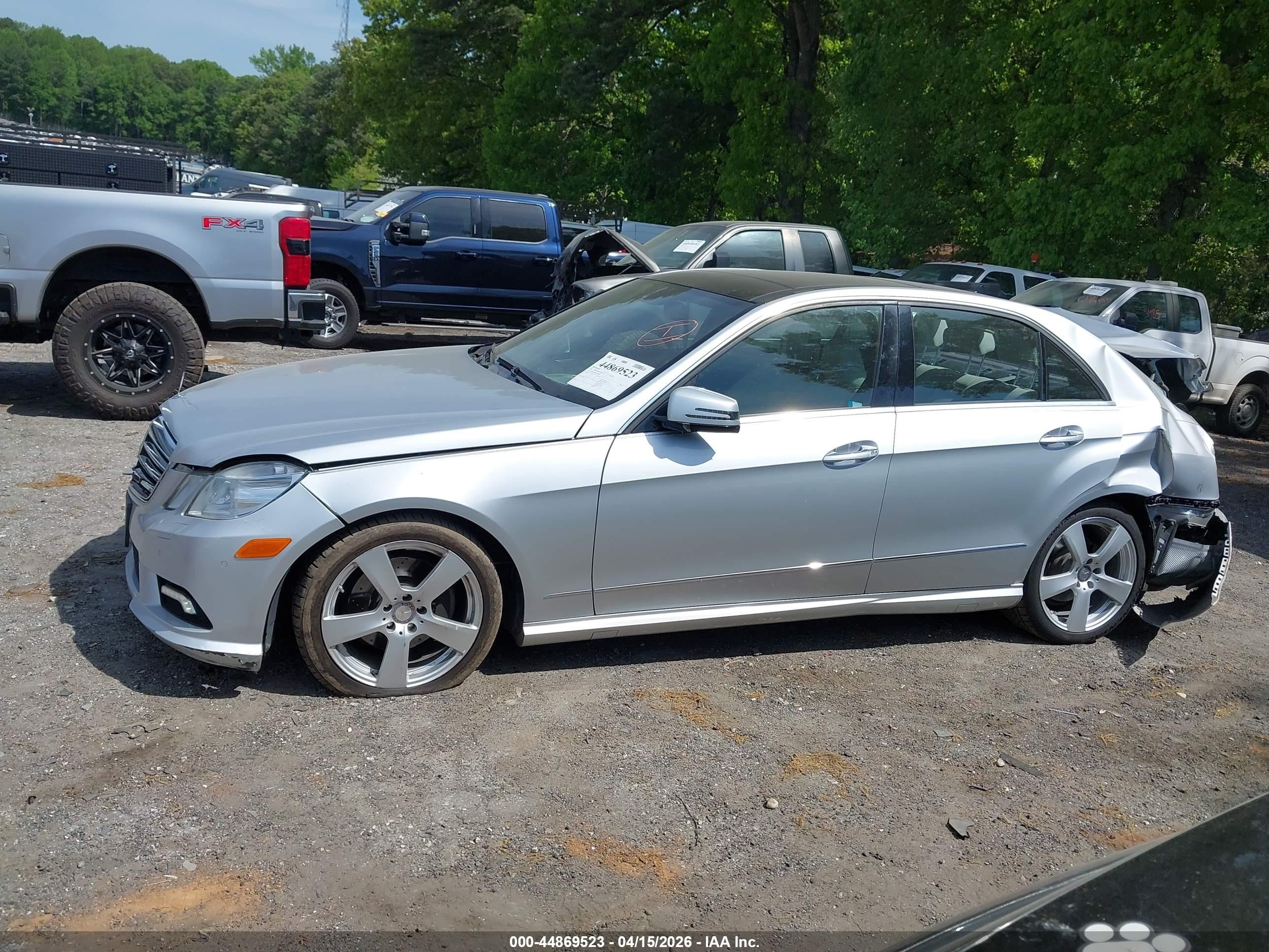 2011 Mercedes-benz E 350 4matic Silver vin: WDDHF8HBXBA484042